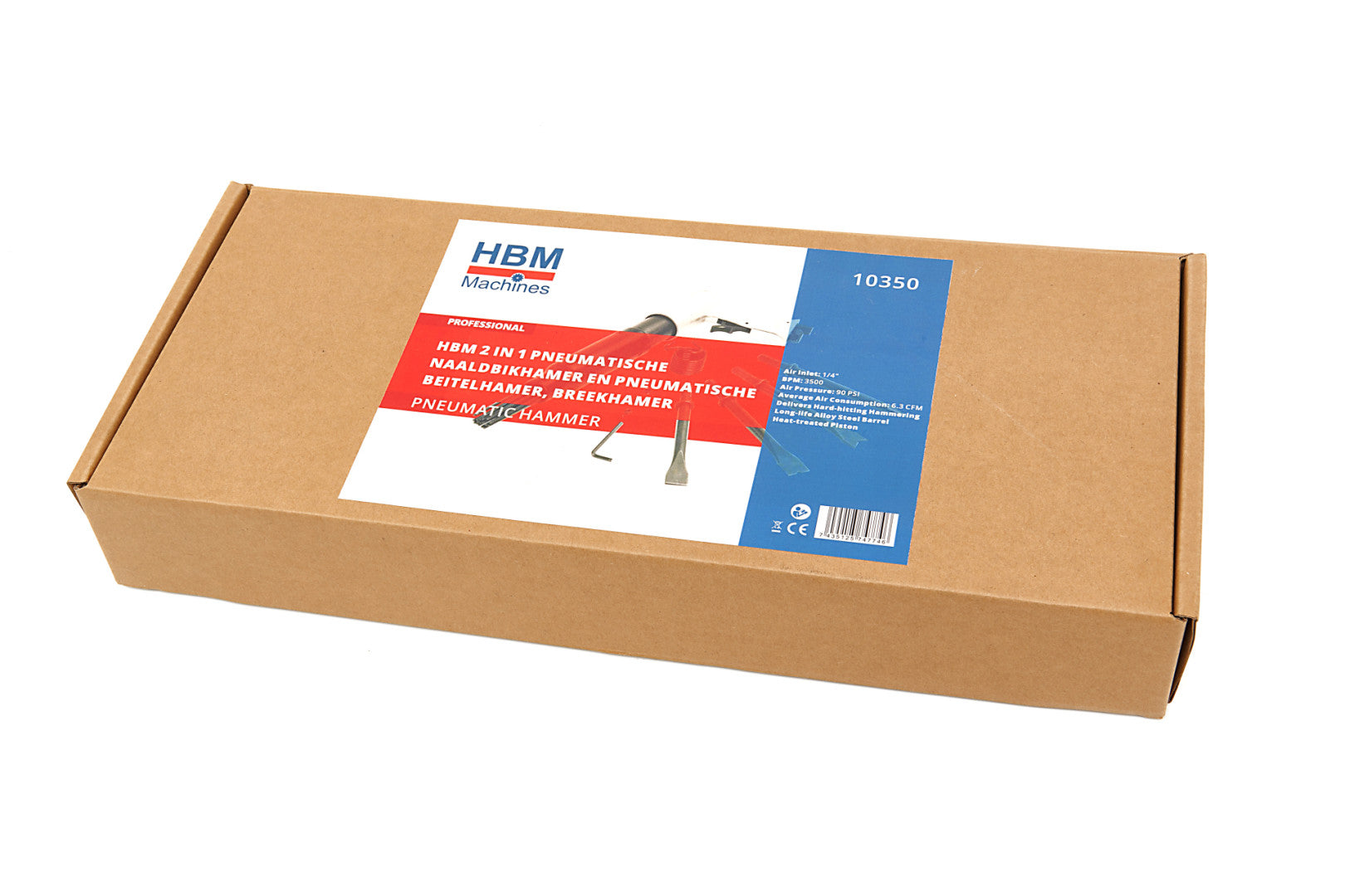 Scaler pneumatico ad ago e pistola martello pneumatico 2 in 1, kit pneumatico per la rimozione/sverniciatura della ruggine ad ago per la pulizia di metalli e vernici - testina di ricambio, HBM