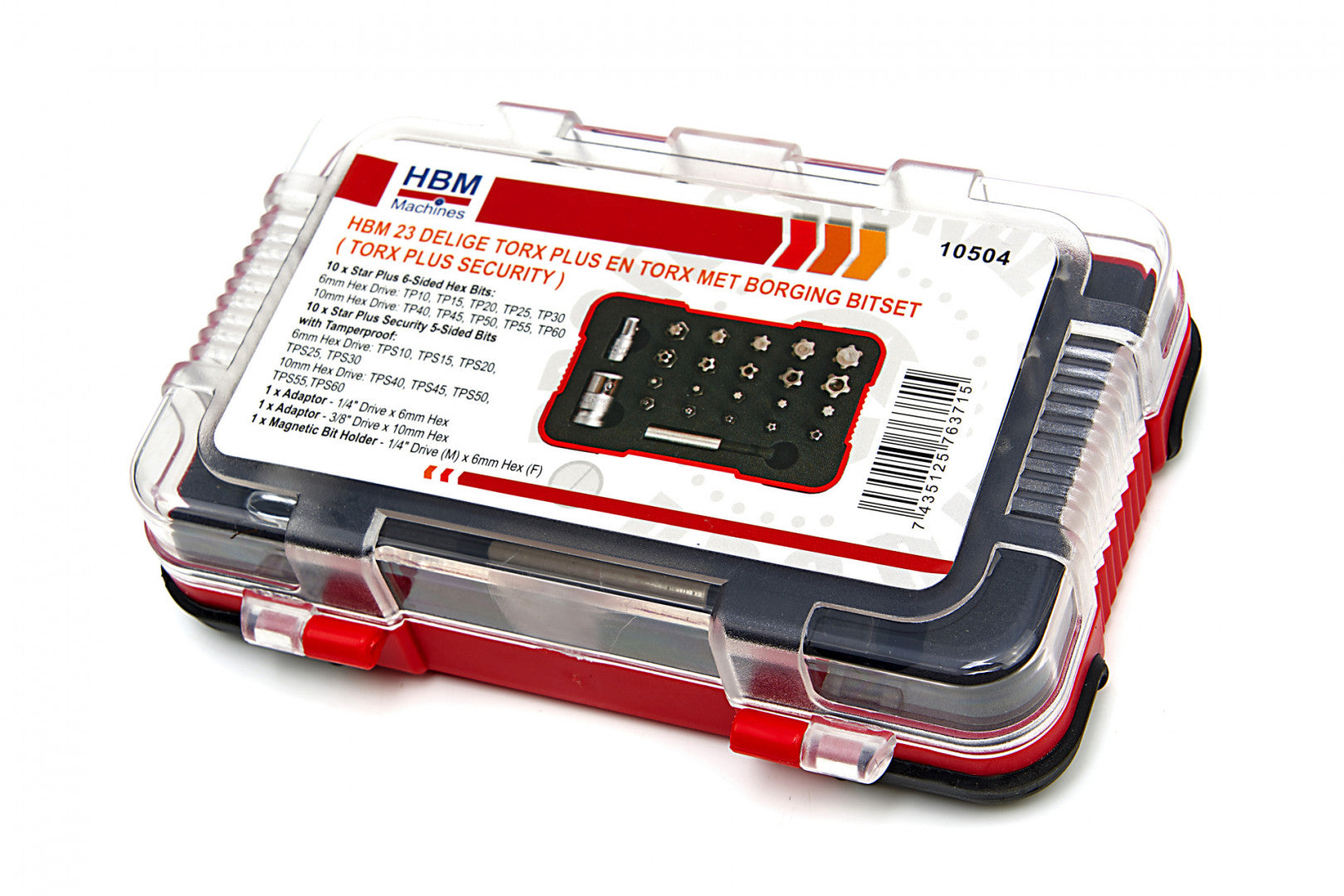 Set di punte Torx Plus, 23 pezzi HBM Machines Olanda