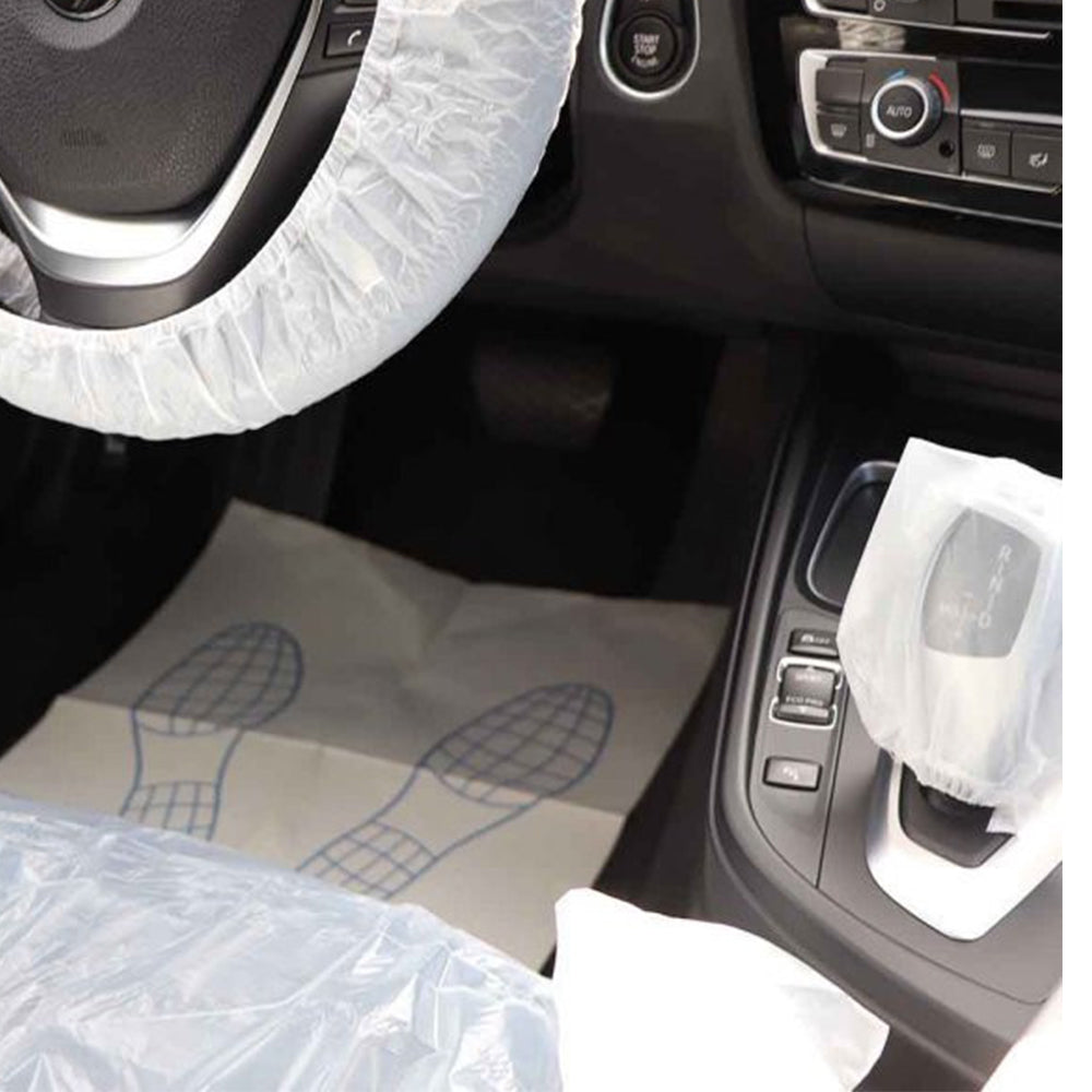 Kit protezione 5 in 1 sedile volante pomello leva cambio moquette auto, coprivolante auto, copristerzo