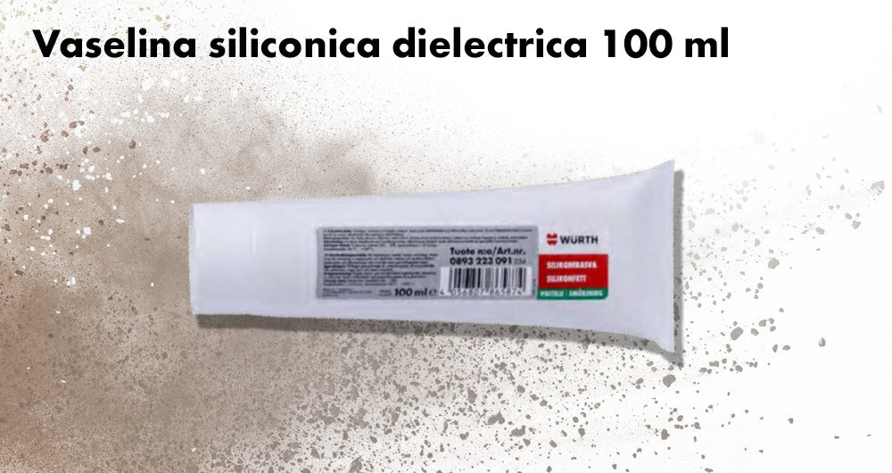 Grasso siliconico lubrificante e protettivo per parti meccaniche ed elettriche, grasso di silicone densità 0,97 g/cm3, grasso dielettrico comunemente usato, 100 ml Würth