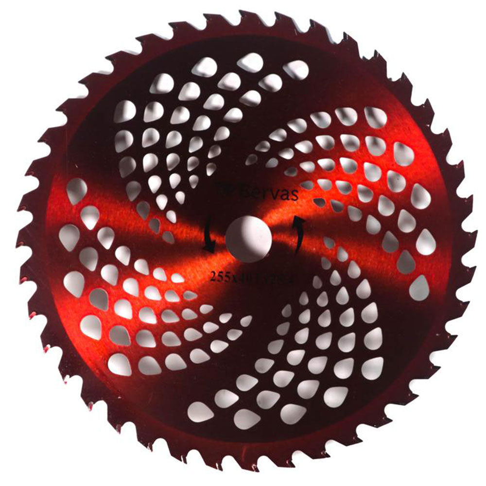 Disco universale per decespugliatore, 40 denti in metallo duro, 255 mm, rosso Ingco