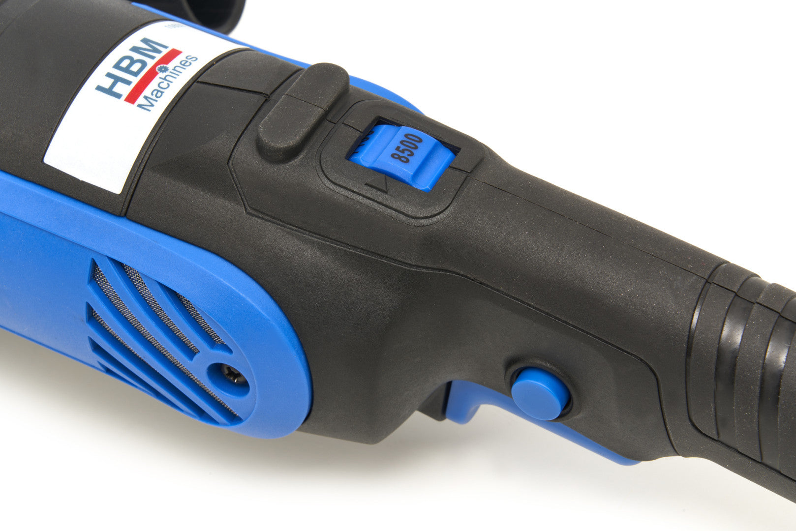 Levigatrice per calcestruzzo, 125 mm, con valigetta – levigatura precisa e senza manutenzione, velocità regolabile, 1500 W Hbm