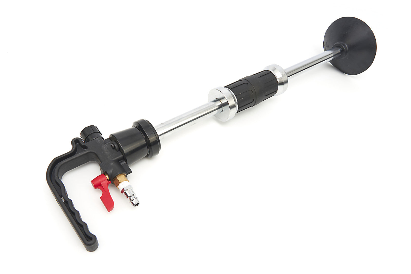 Estrattore pneumatico per ammaccature della carrozzeria con martello scorrevole, kit di riparazione per ammaccature ad aria compressa con 3 ventose Ø 75, 100, 125 mm, martello pneumatico per auto moto