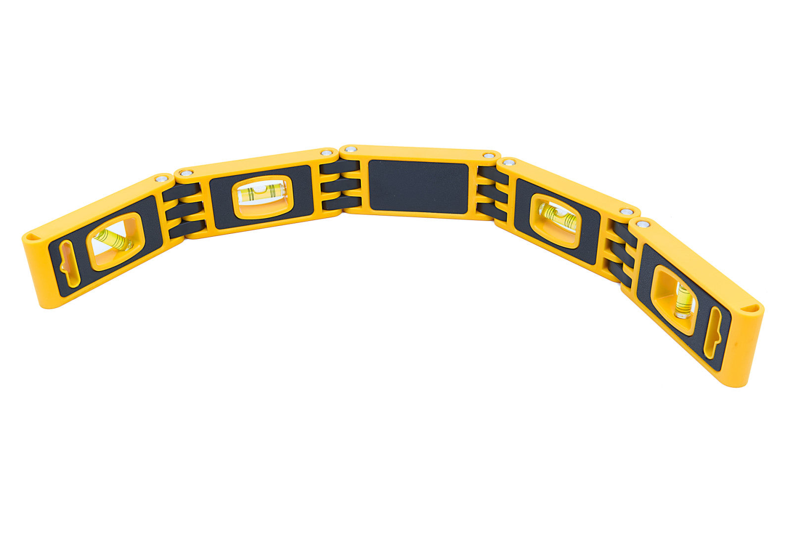 Livella a bolla pieghevole, livella multifunzione, livella a bolla di facile lettura, scala a bolla, tubo angolare, misurazione multiangolare flessibile, 60 cm Hbm