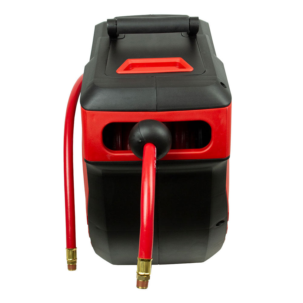 Avvolgitubo per aria compressa con tubo 12 m diametro 12,5–18,8 mm Kroftools fissaggio a parete muro