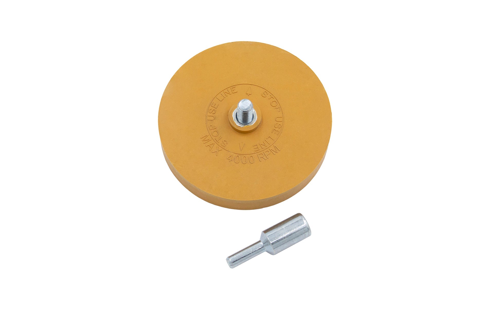 Gomma da cancellare con 1x adattatore per la rimozione professionale di pellicole e residui di adesivo sul veicolo, auto o moto, ruota-disco di gomma rimuovi adesivi, Kroftools