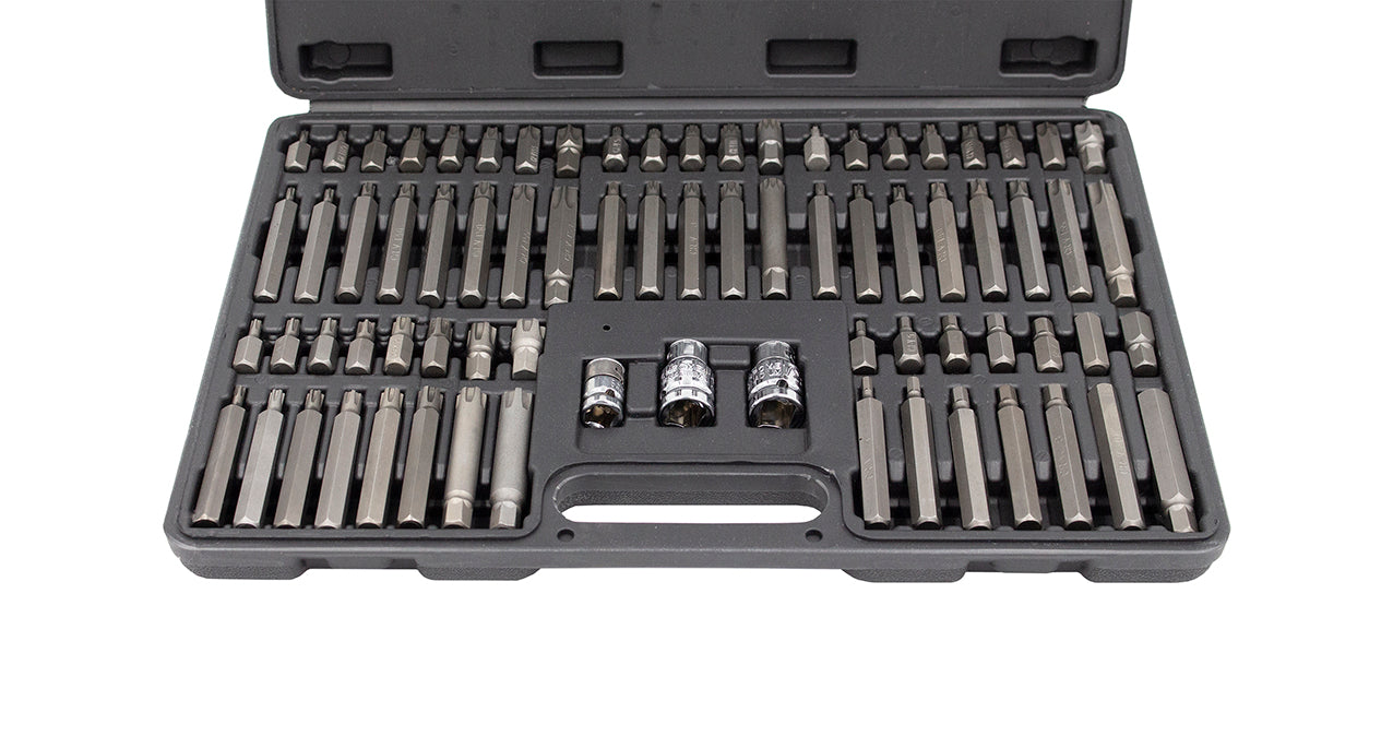 Set da 75 pezzi di punte e bit (bit di avvitamento duri, Cr-V), 10 mm Kroftools