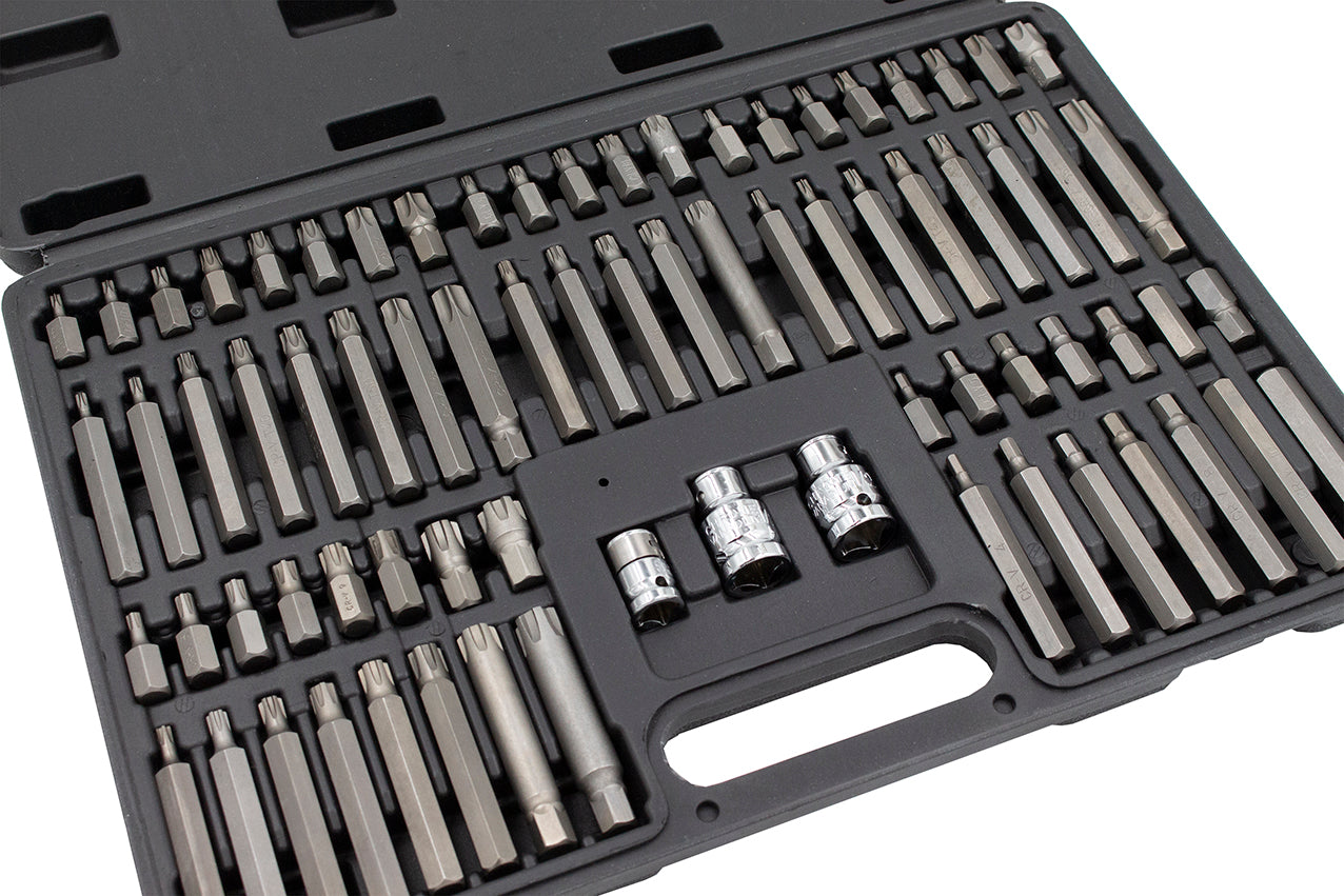 Set da 75 pezzi di punte e bit (bit di avvitamento duri, Cr-V), 10 mm Kroftools