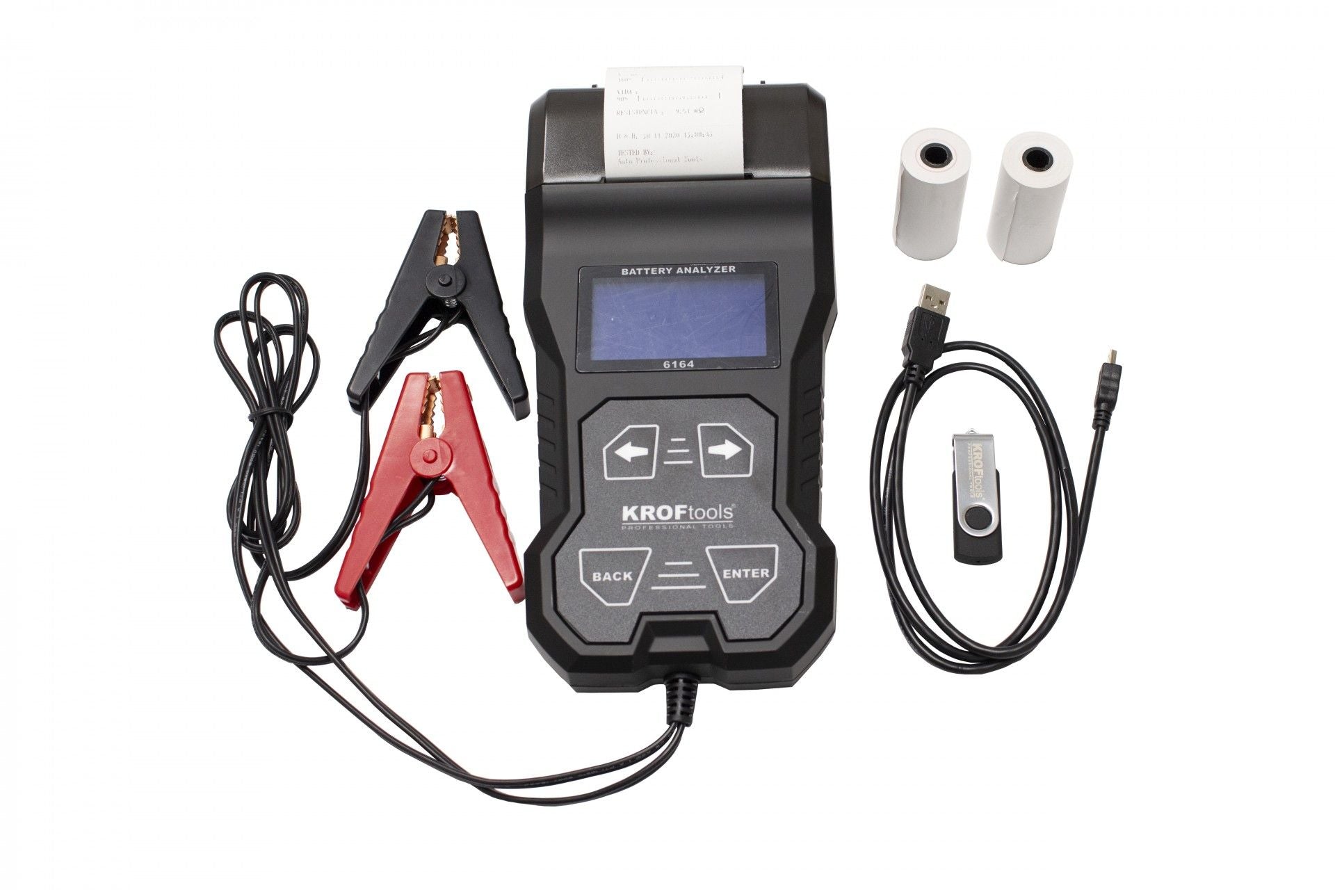 Tester batteria auto con stampante,tester batteria auto 6-12v ,12-24v Kroftools