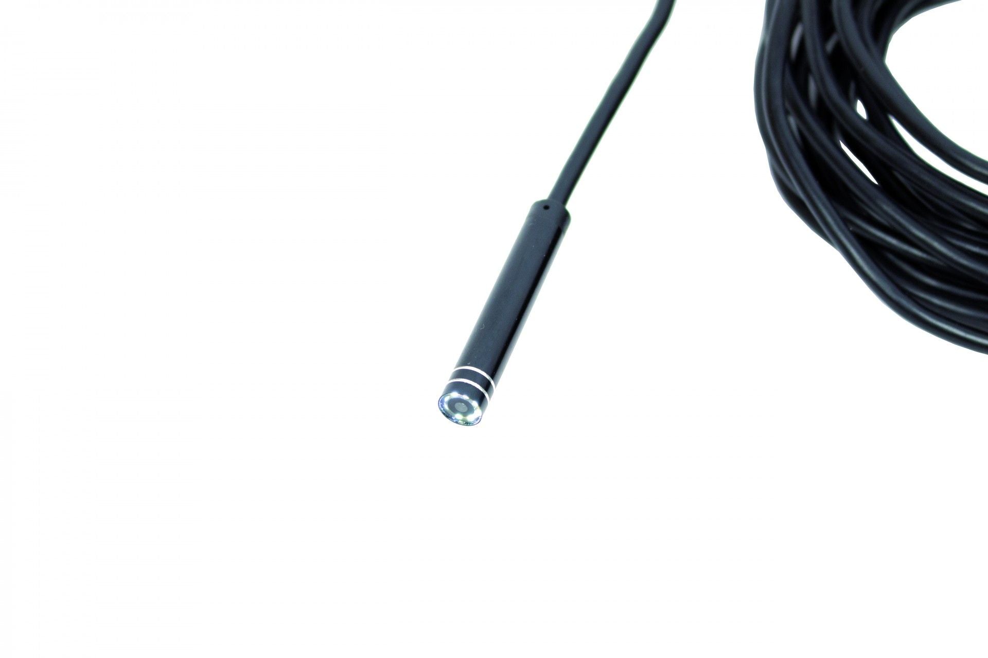 Endoscopio fotocamera con autofocus, 5 megapixel, cavo rigido da 8 mm e 5-30 m, periscopio ispezione, serpente fotocamera endoscopio per telefono cellulare, WiFi HD Kroftools