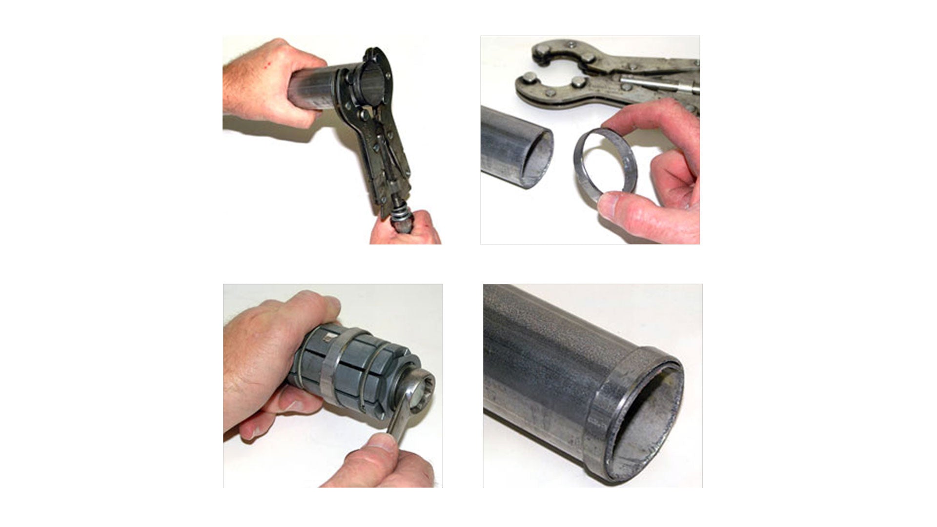 Set espansori per tubi di scarico, set di espansori per tubi di scarico auto, 3 pezzi 30–87 mm Kroftools