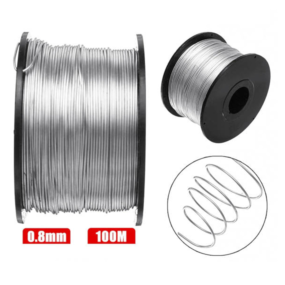 Filo di ferro per legature, diametro 0,8 mm, mt 100, rotolo filo standard per legatrice