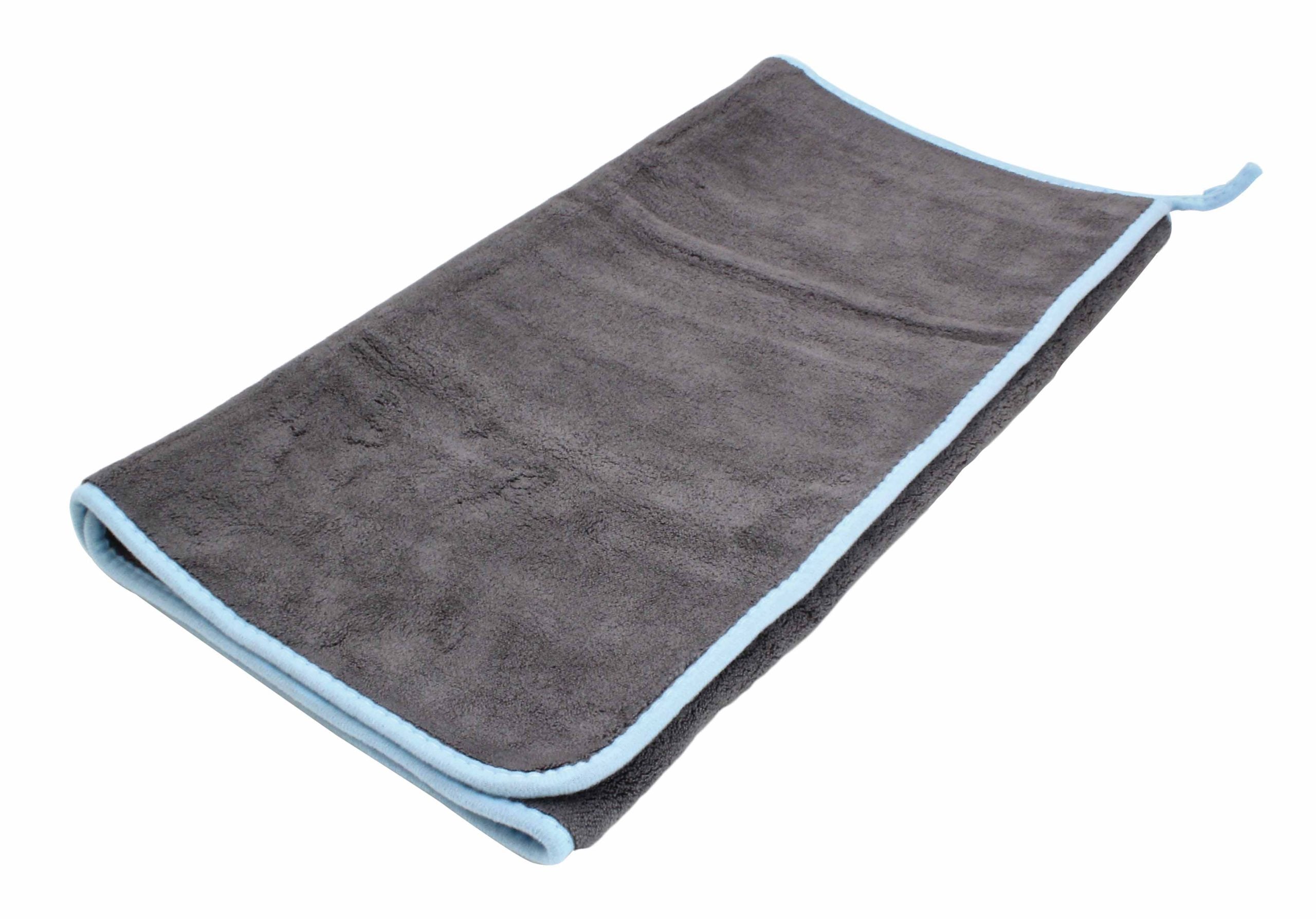 Panno in microfibra ultra assorbente per asciugatura lucidatura di tutte le superfici auto senza aloni 50 × 80 cm 800 GSM