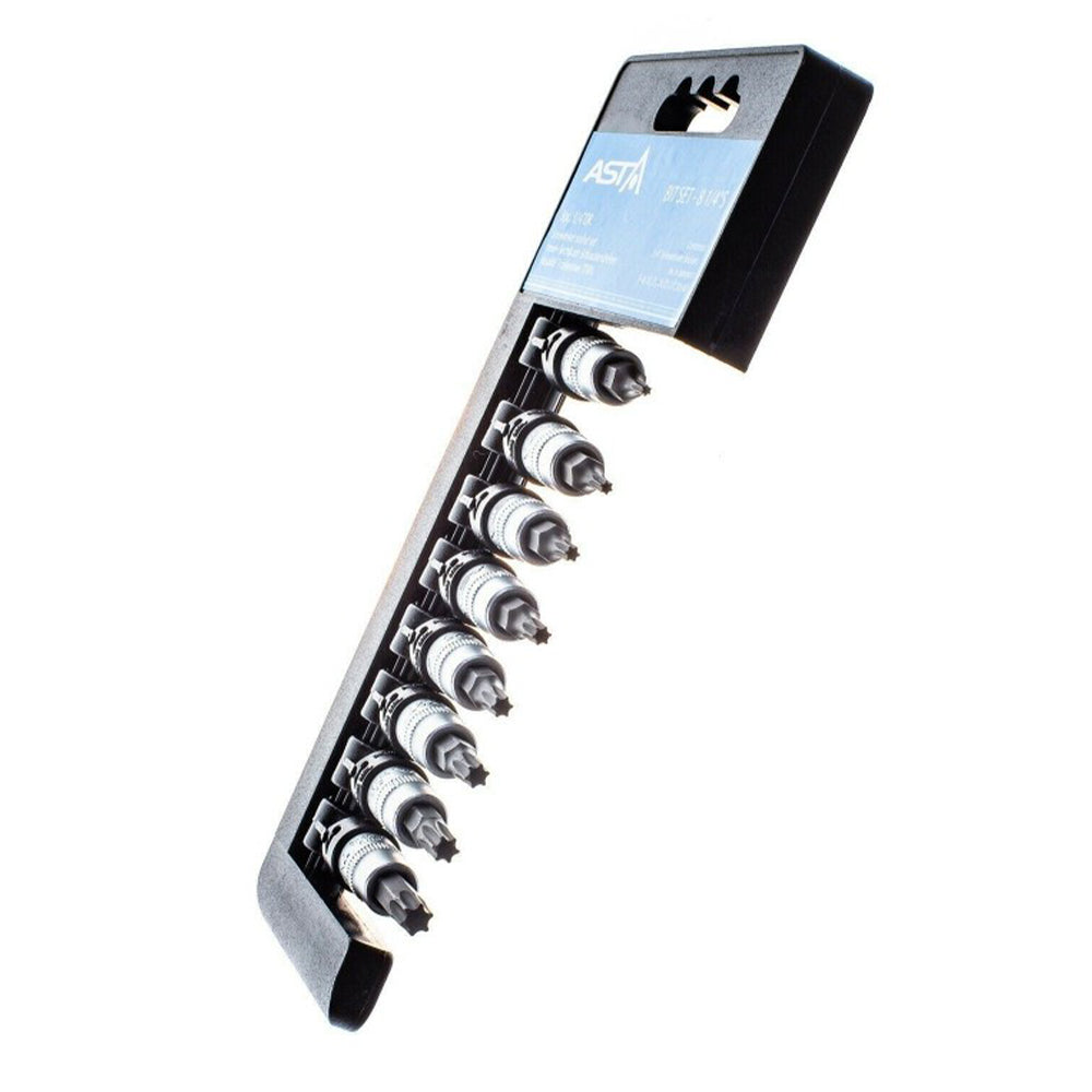 Chiavi Torx 1/4" per avvitatore a batteria, chiavi a bussola, chiave dinamometrica, inserti per avvitatore e chiavi a cricchetto, T8-T40 8 pezzi