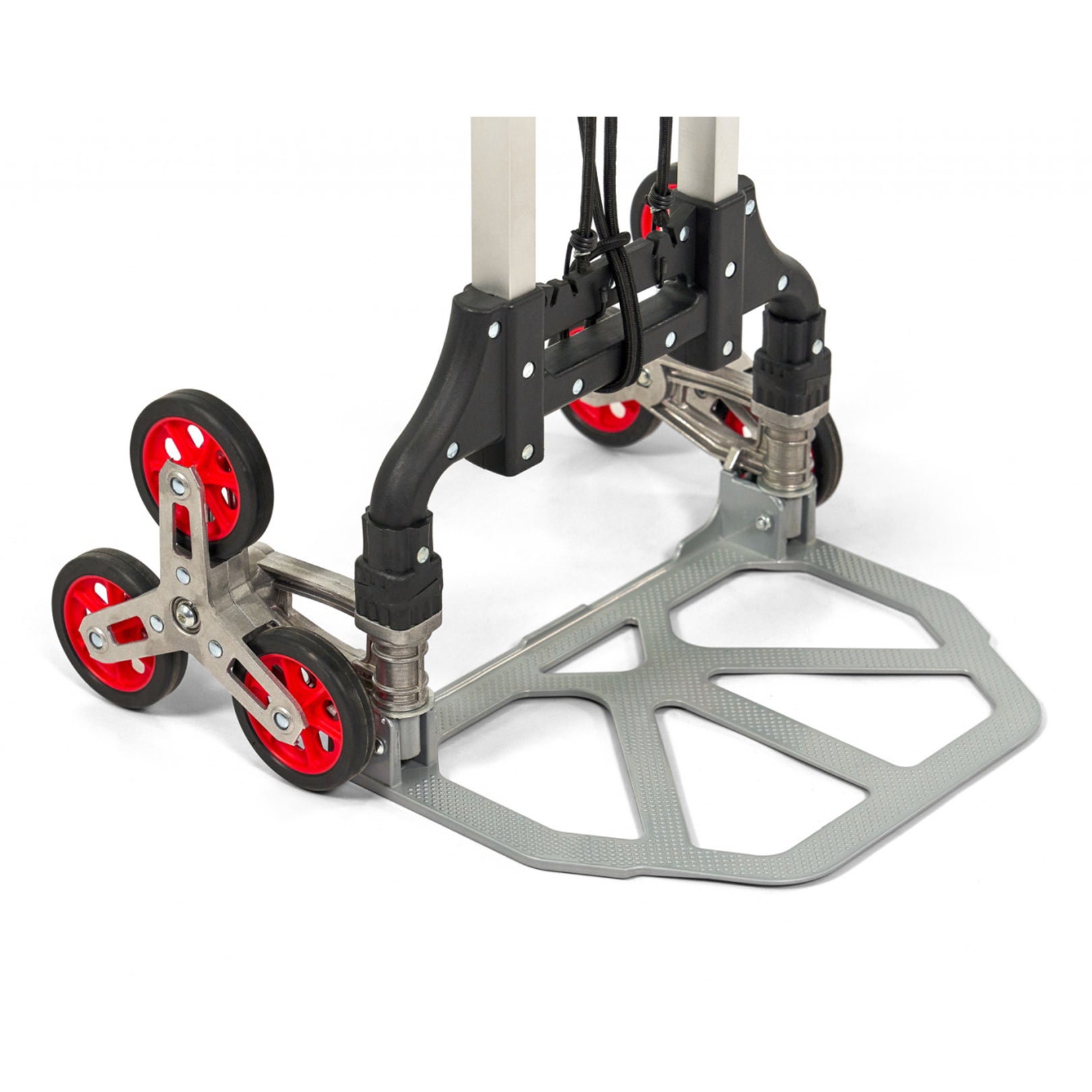 Carrello per scale portapacchi pieghevole 75kg pneumatici maniglie ergonomiche, carrellino montacarichi con ruote portatutto, carrelli a mano saliscale in acciaio, trasloco porta sacchi, trasporto carichi pesanti, Hbm