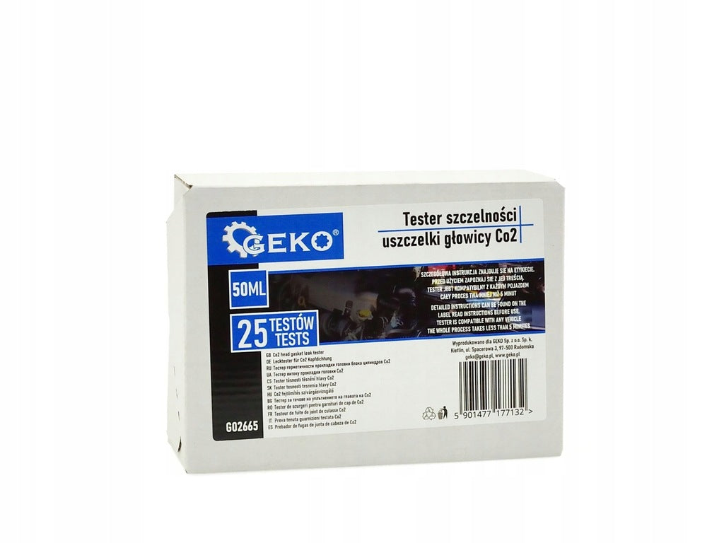 Tester CO2 per controllare la guarnizione testata motore, diagnostica perdite motore, Geko