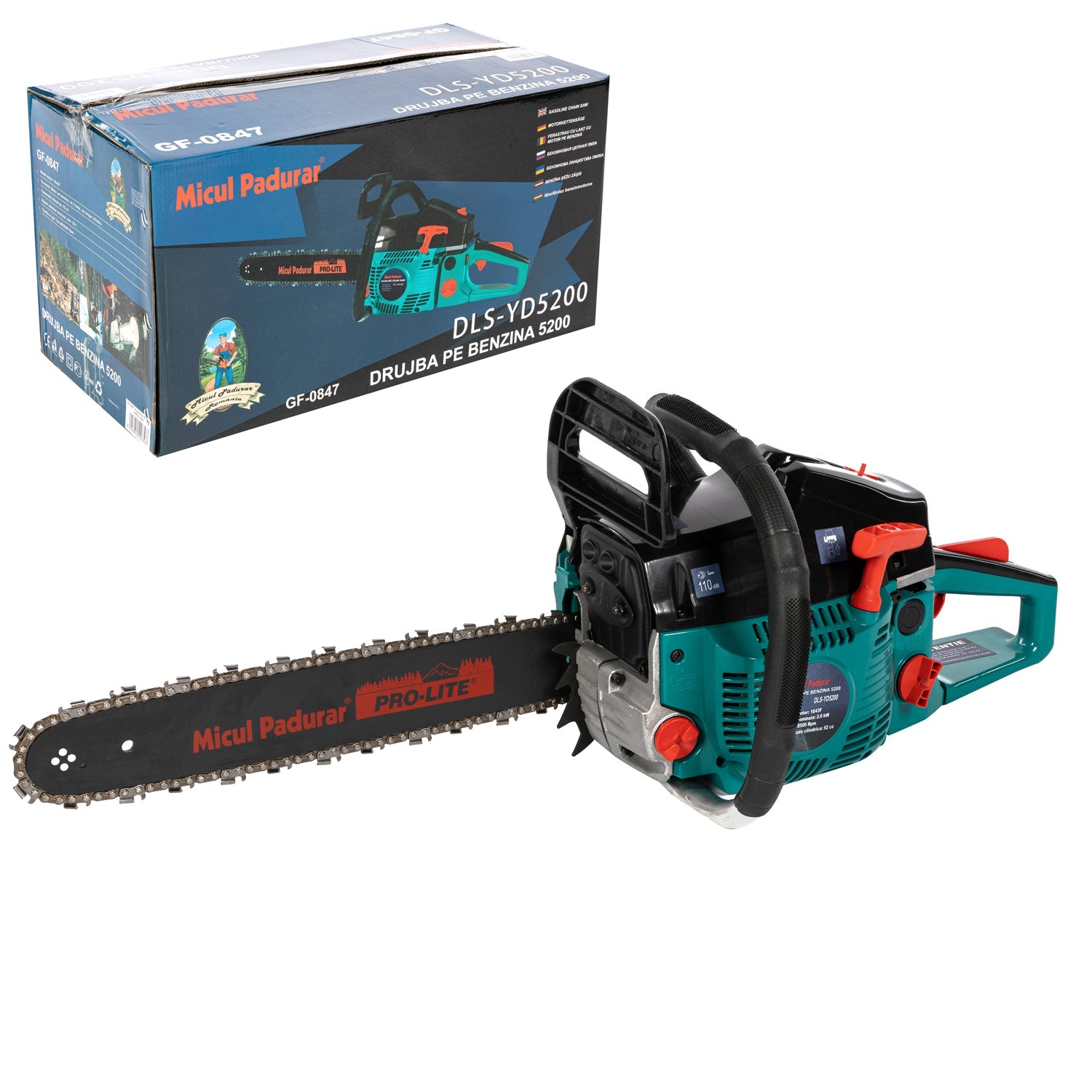 Motosega a scoppio 5200 2.7CP Micul padurar verde