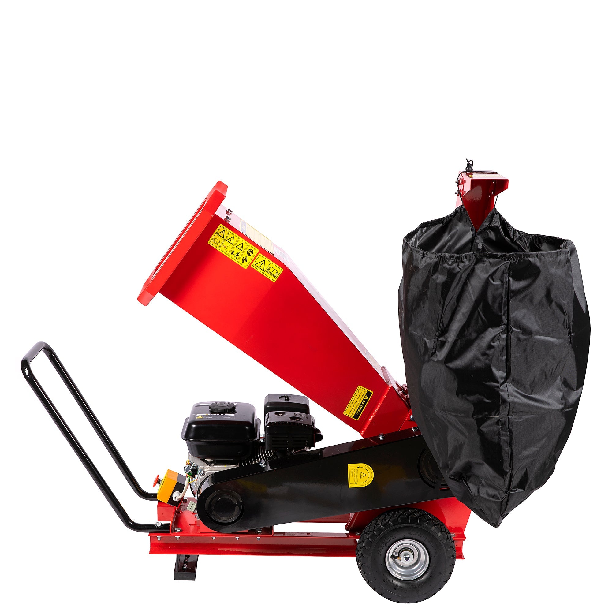 Trituratore per rami e tronchi a benzina ,biotrituratore a scoppio,cippatore rami, 5 HP, da hobby