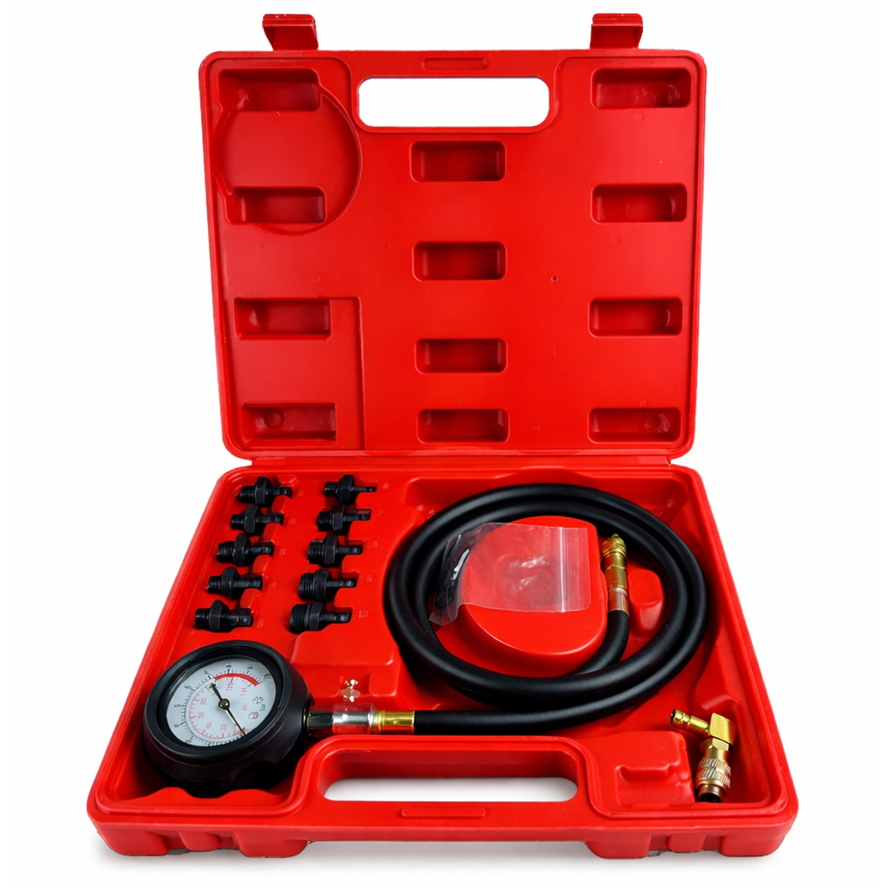 Misuratore pressione olio, tester strumento di misurazione olio, set per test pressione dell'olio, 0 - 10bar (0 - 140psi), modello 2 Gebo Tools