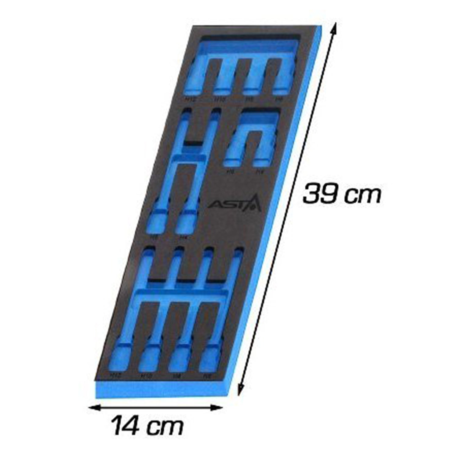 Modulo per carrelli portautensili vuoto, schiuma espansa, schiuma a forma di cubo, inserto per attrezzi inserti bit