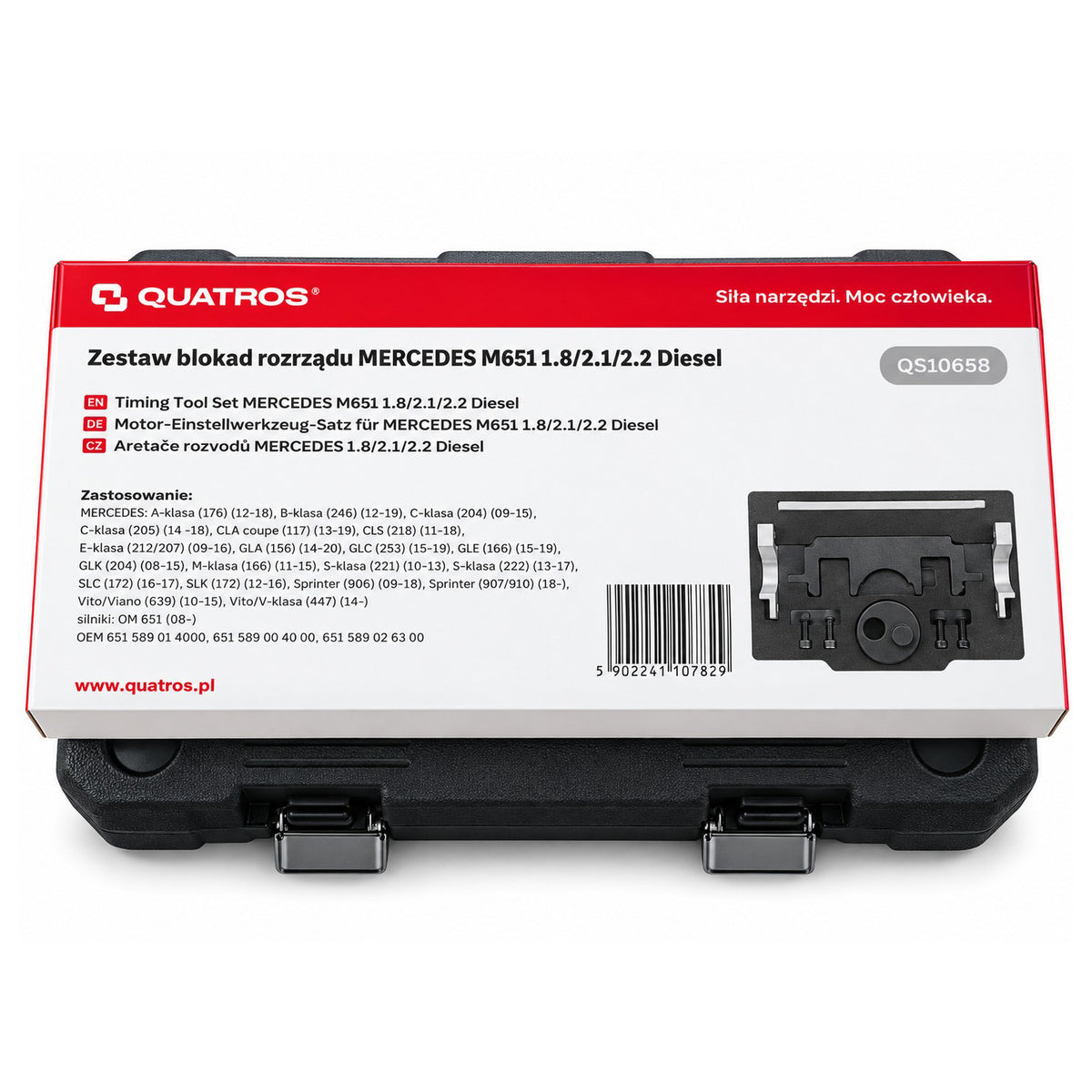 Kit -set attrezzi per messa in fase motori, pe il bloccaggio della cinghia di distribuzione dell'albero a camme del motore, compatibile con Mercedes M651 1.8 2.1 2.2 diesel