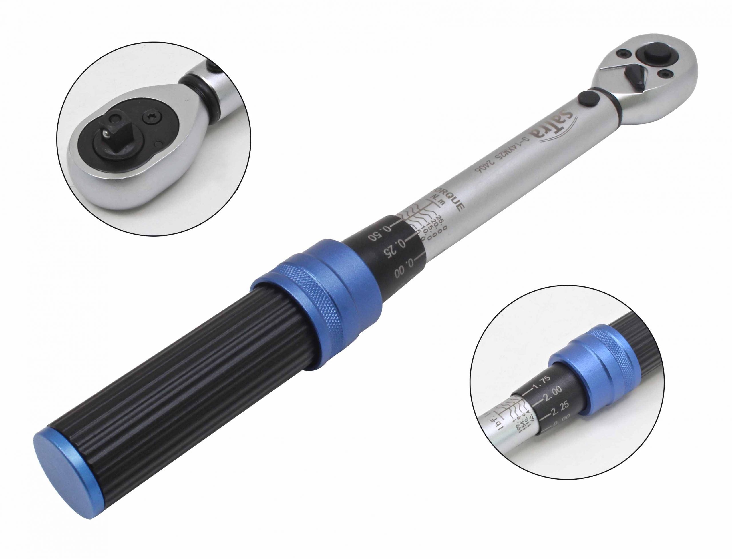 Chiave dinamometrica da 1/4" pollici, 5–25 Nm Satra