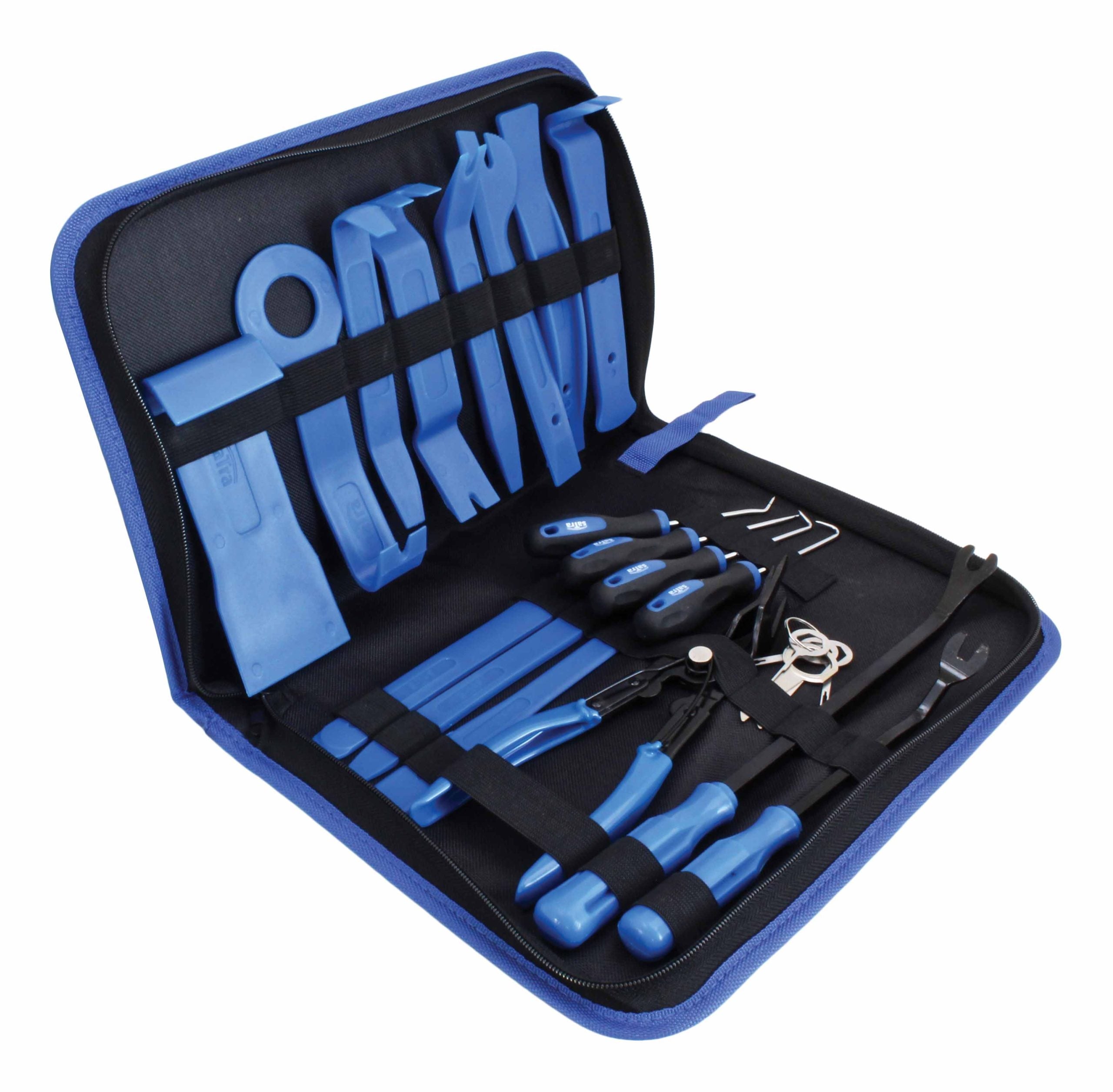 Leve plastica smontaggio auto, 24pcs kit smontaggio pannelli auto con strumento di smontaggio del dispositivo fissaggio aggiornamento, utilizzato per smontare pannello interno auto radio, kit di montaggio autoradio