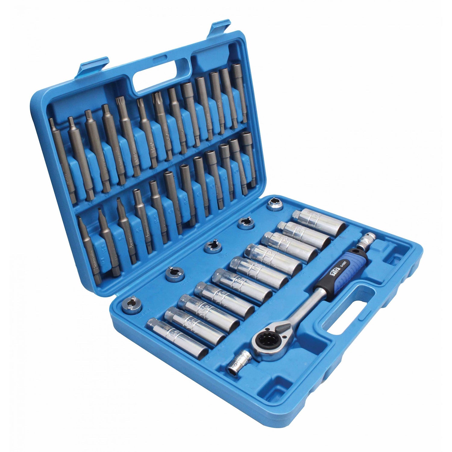 Set chiavi smontaggio ammortizzatori 43 pezzi - chiave per ammortizzatore con attrezzo per la divaricazione dei montanti e set di bussole per smontare ammortizzatori