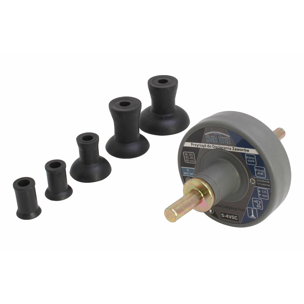 Strumento per rettifica valvole, 6 pezzi, 16 20 30 35 45 mm, accessori per rettifica valvole, utensile per la smerigliatura delle valvole, kit lappatrice per valvole motore