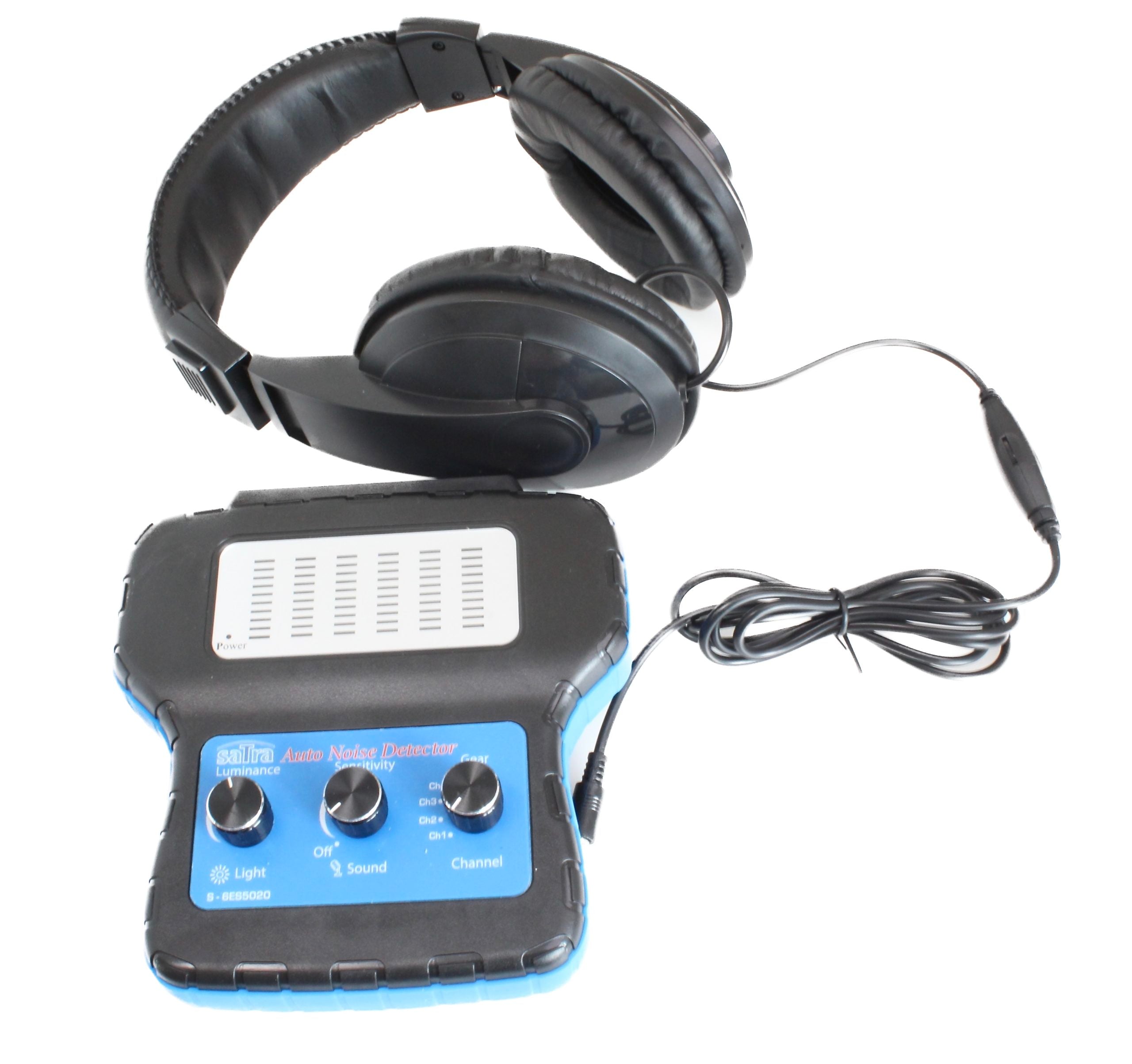 Dispositivo 6 canali rilevatore di suoni del motore e strumento di prova, test del sistema telaio auto e della trasmissione, orecchie elettroniche per veicoli, kit diagnostico con stetoscopio elettronico per orecchie e cuffie, tester del rumore del motore