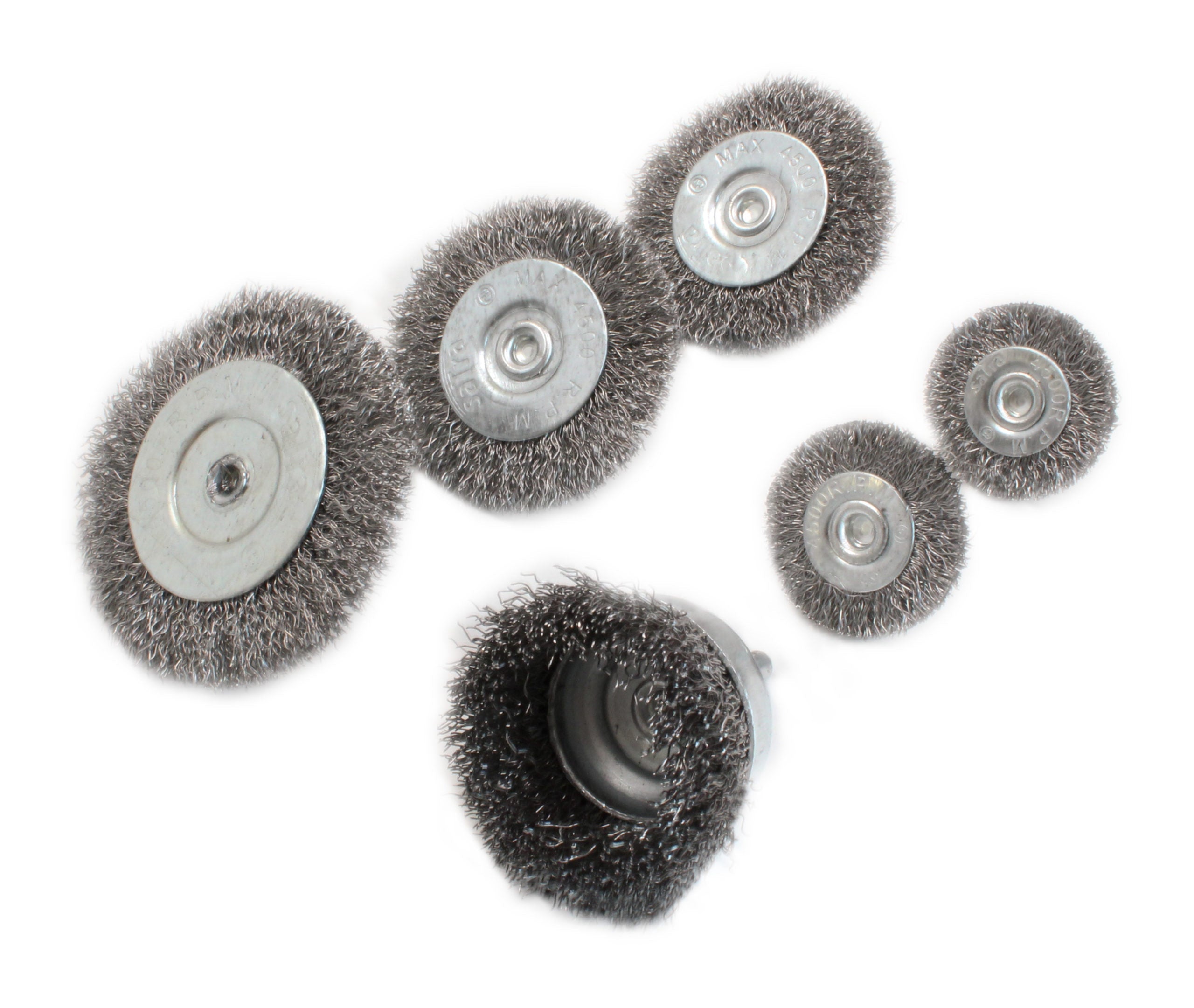 Spazzole trapano metalliche, set spazzole metalliche per trapano - spazzola a disco, tazza e cilindrica per rimozione ruggine, vernice, pulizia metallo e legno, spazzole/spazzola circolare abrasive in acciaio per trapano, 6 pezzi