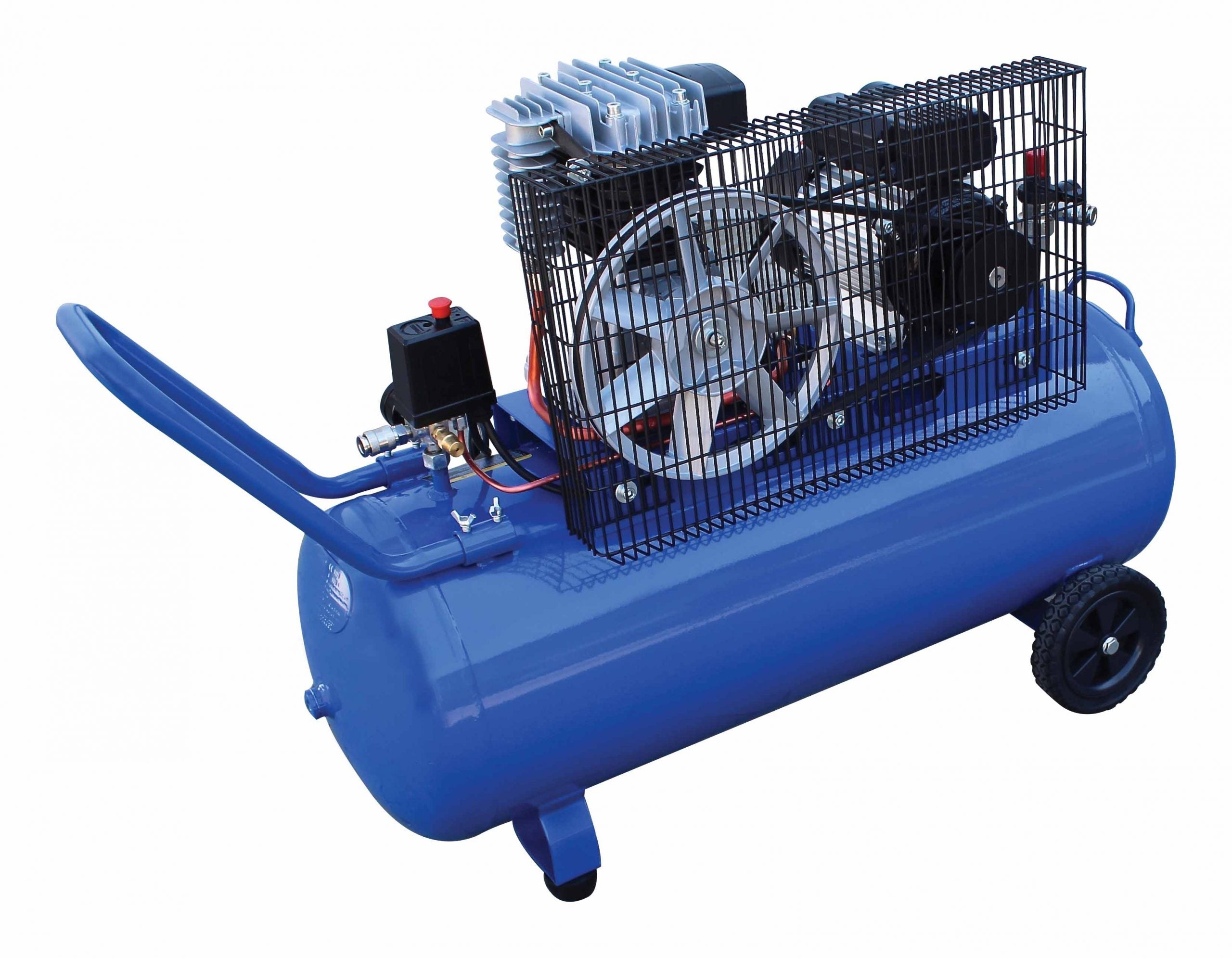 Compressore d'aria da 230 V, gonfiatore per pneumatici, kit di gonfiaggio per pneumatici 100 litri, 3 HP, 170 l/min 2 pistoni, 8 bar, pompa d'aria fuoristrada per suv, camion, auto, biciclette, palloni, materassi ad aria, barche gonfiabili, Satra
