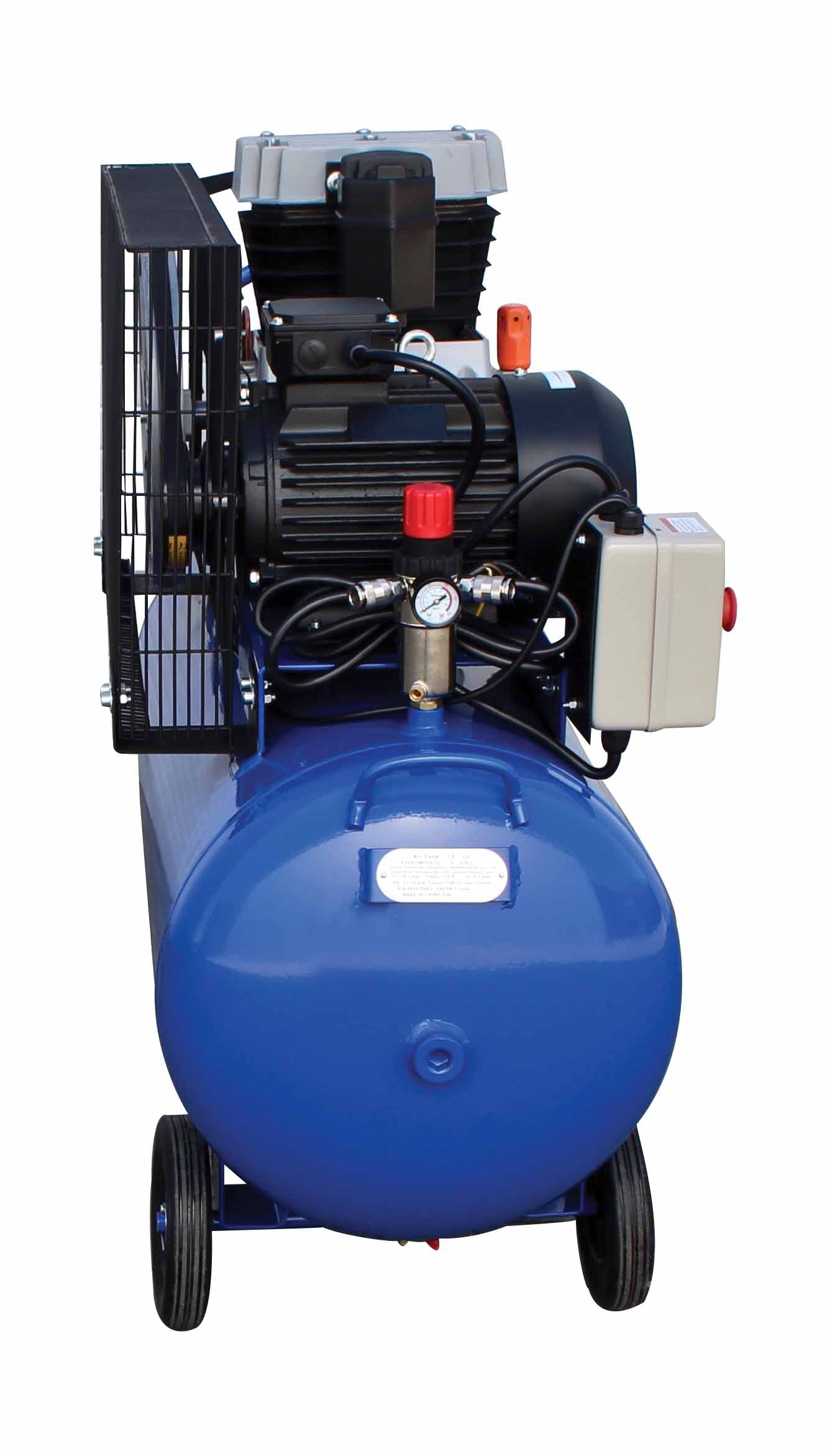 Compressore d'aria da 380 V, gonfiatore per pneumatici a doppio cilindro,kit di gonfiaggio per pneumatici 200 litri, 5,5 HP, 8 bar, pompa d'aria fuoristrada per suv, camion, auto, biciclette, palloni, materassi ad aria, barche gonfiabili, Satra