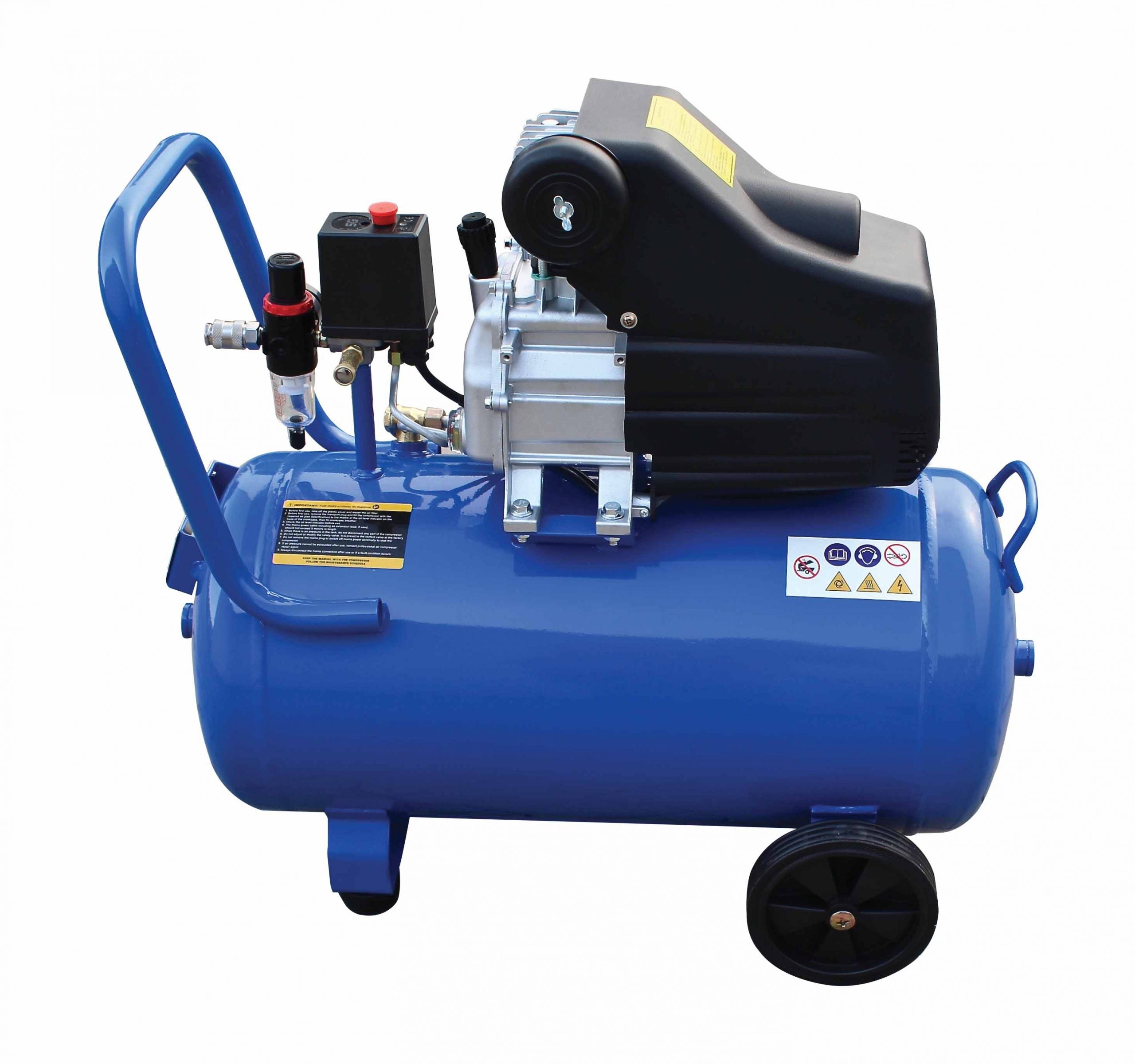 Compressore d'aria da 220 V, gonfiatore per pneumatici, kit di gonfiaggio per pneumatici 50 litri, 8 bar