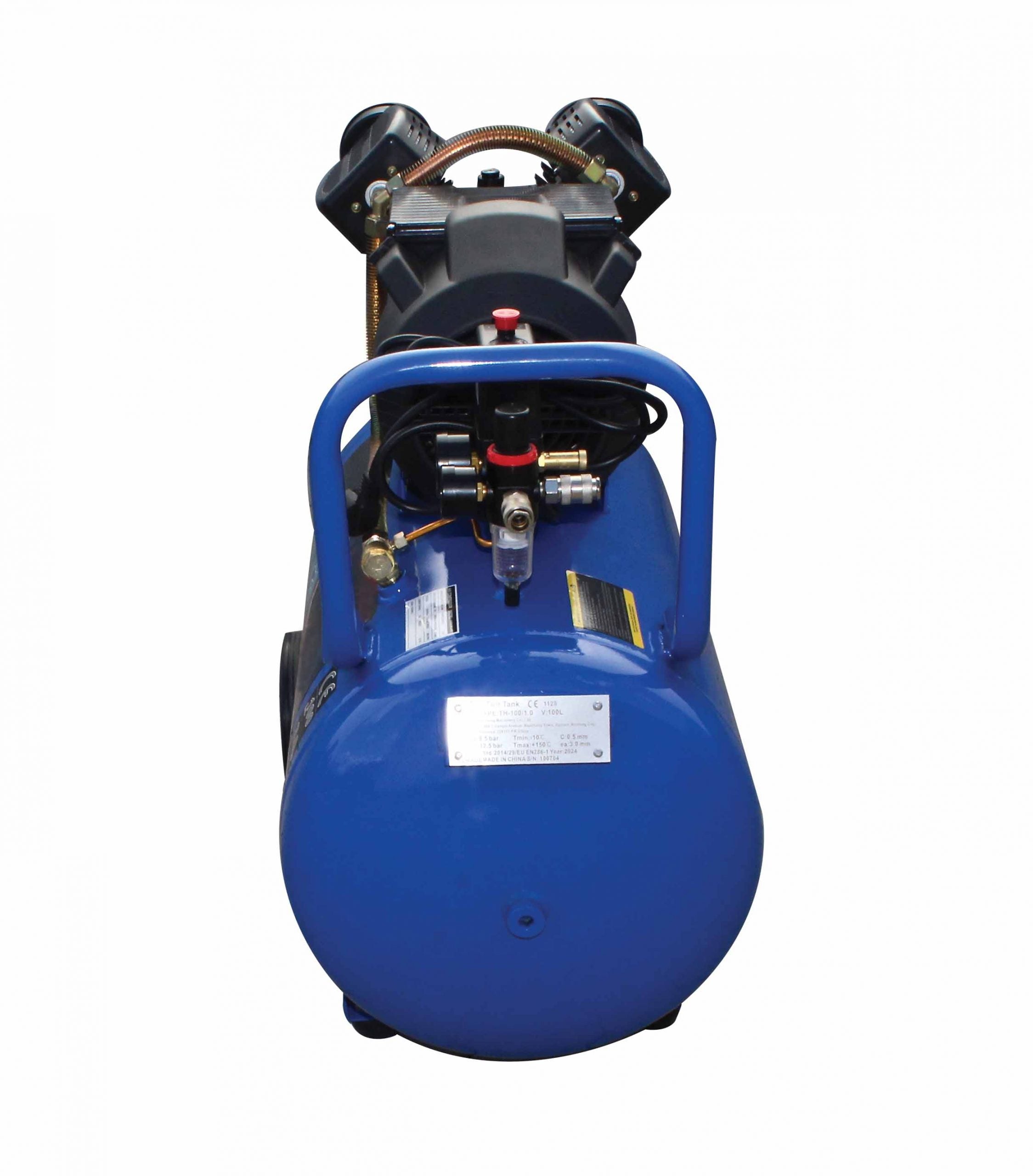 Compressore d'aria da 220 V, gonfiatore per pneumatici, kit di gonfiaggio per pneumatici 100 litri, 10 bar