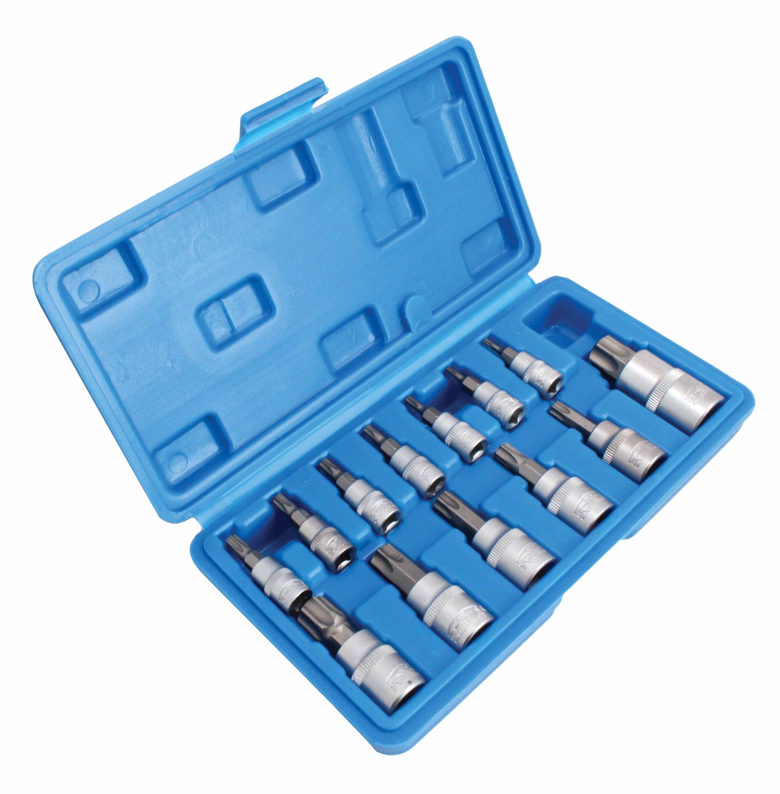 Set chiavi Torx bit TX8-TX60, chiavi a bussola per le automobili l'attrezzatura della famiglia, set di avvitamento, con foro centrale, 13 pezzi