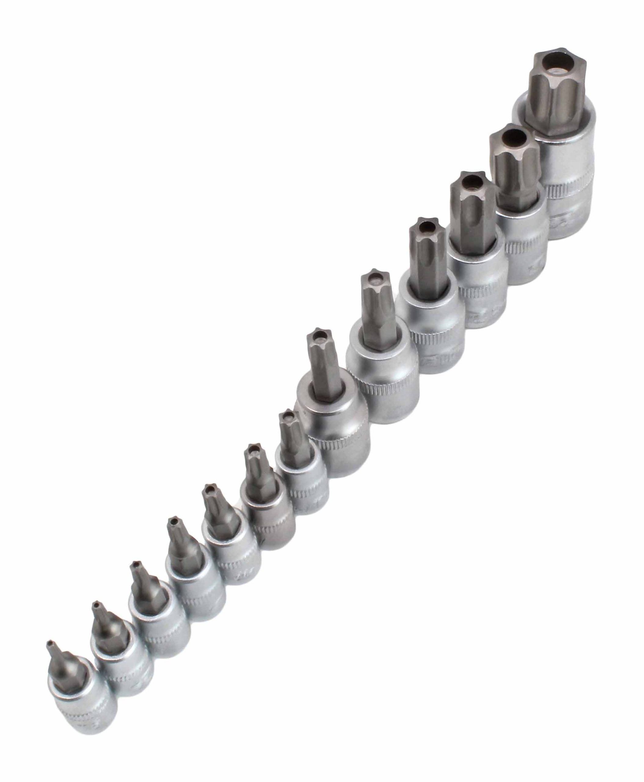 Set chiavi Torx bit TX8-TX60, chiavi a bussola per le automobili l'attrezzatura della famiglia, set di avvitamento, con foro centrale, 13 pezzi
