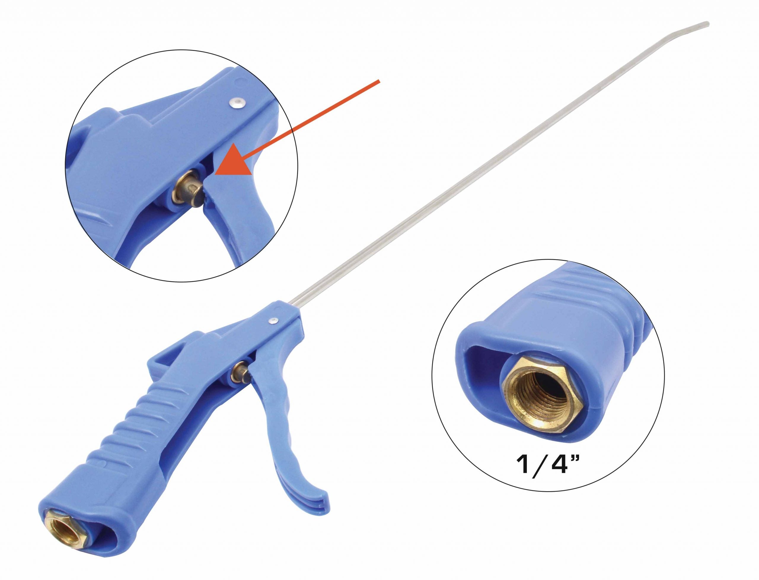 Pistola per soffiaggio aria compressa con punta 508 mm Satra