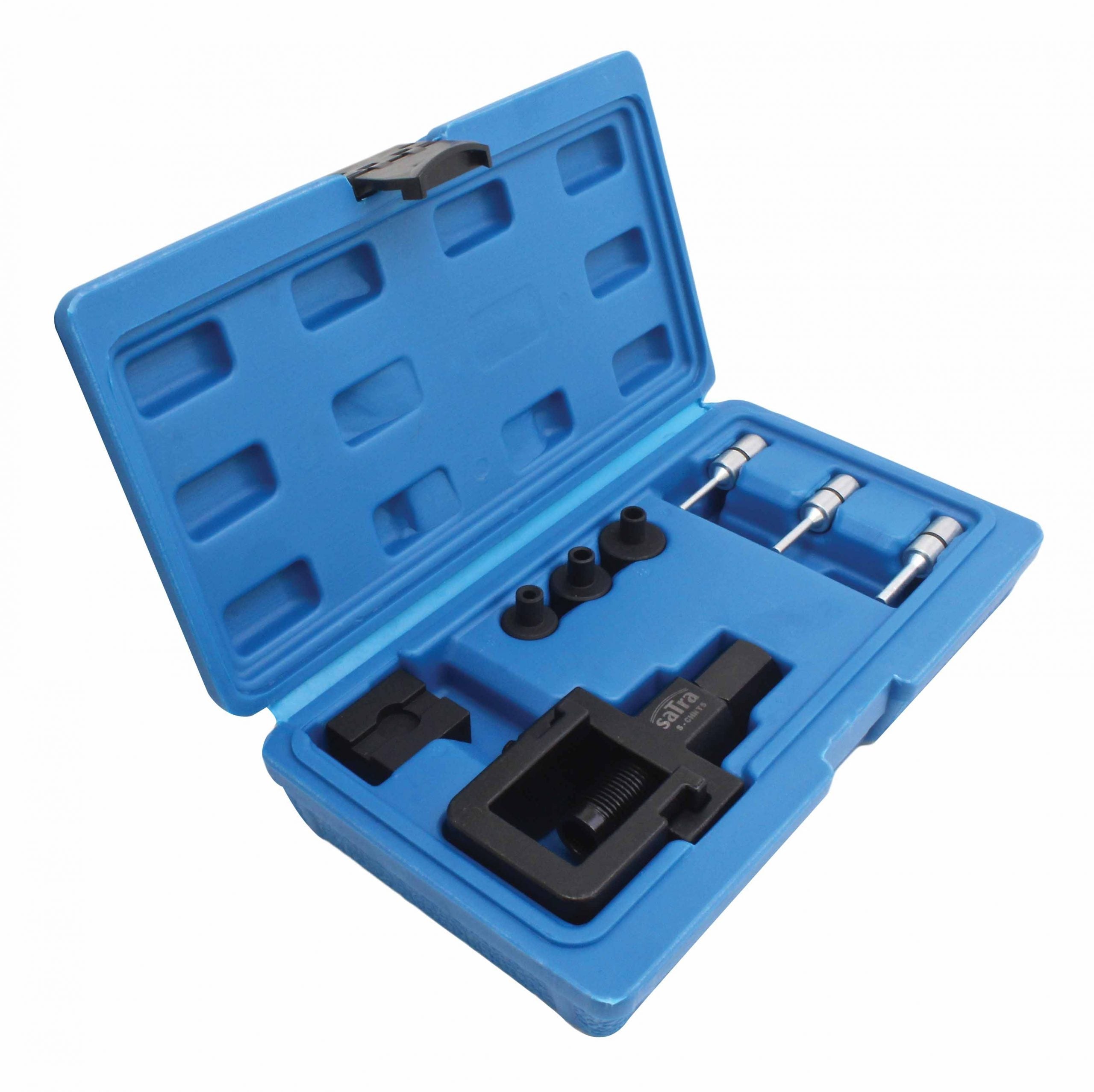 Kit di utensili per tagliare e rivettare catene di motociclette, magliacatene e rivettatore per catene D.I.D E SAITO, Satra