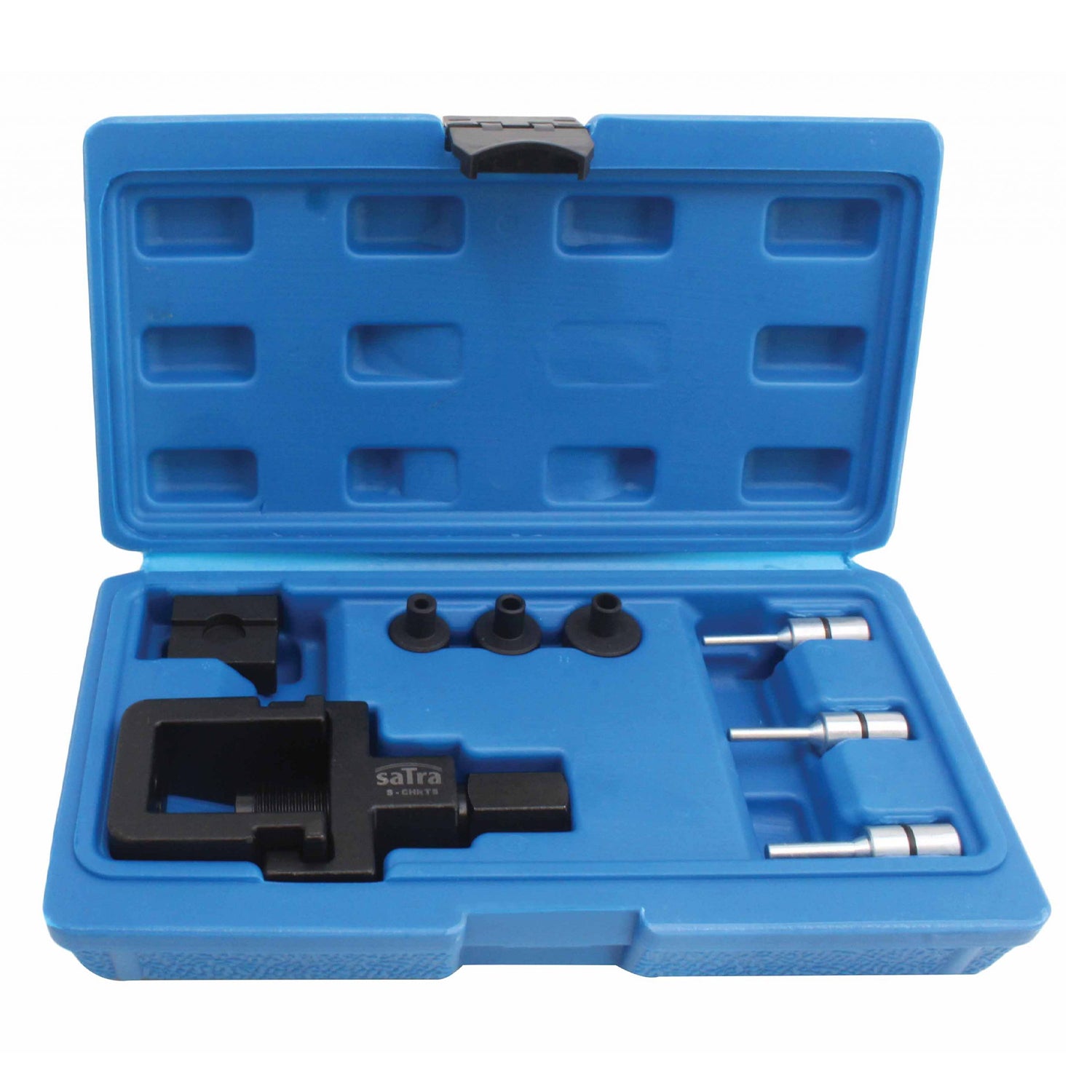 Kit di utensili per tagliare e rivettare catene di motociclette, magliacatene e rivettatore per catene D.I.D E SAITO, Satra