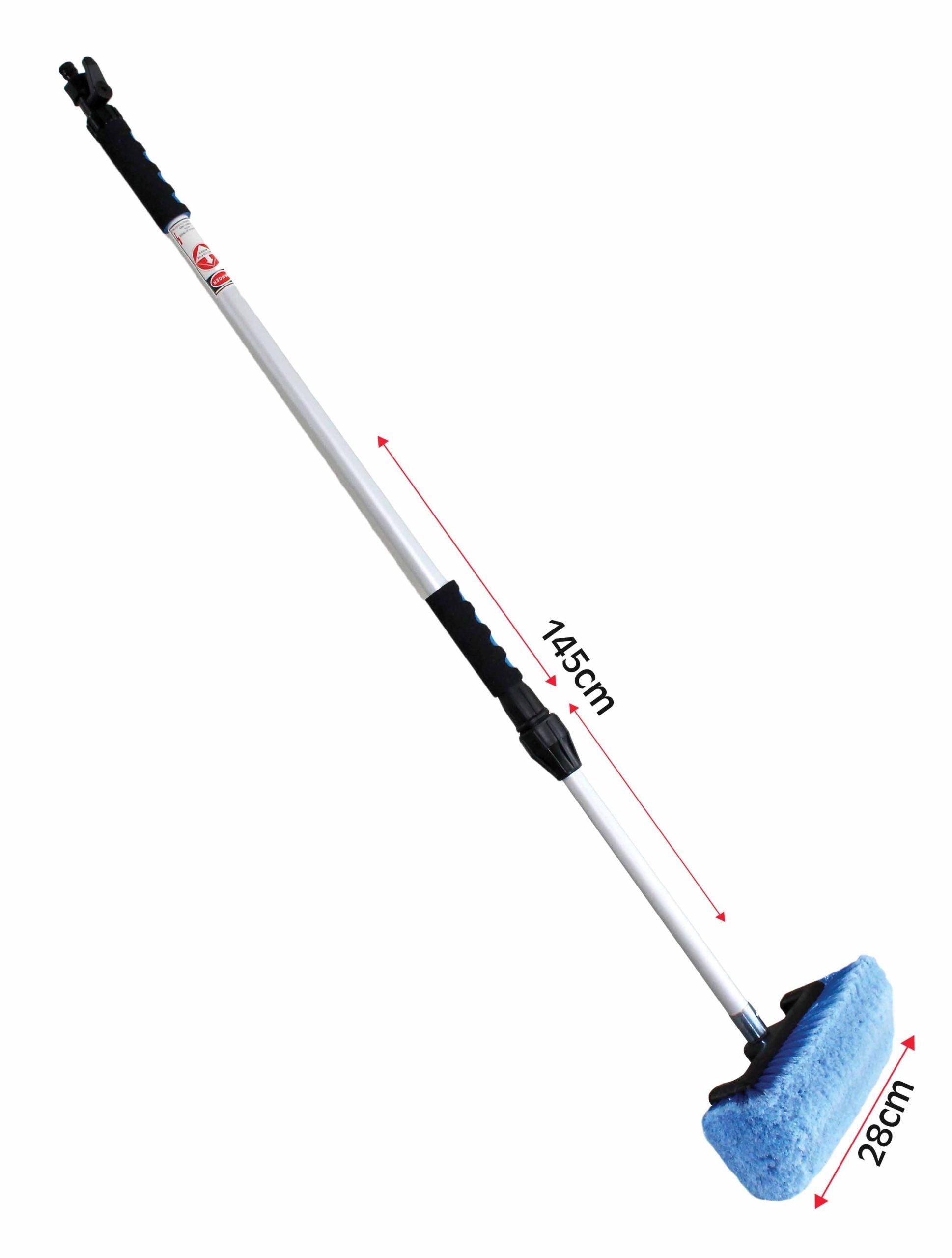 Spazzole pulizia telescopica lavaggio, spazzola, spugna, esterno camion camper moto, accessori, spazzolone, pennello, senza graffi, con raccordo attacco per acqua 950–1565 mm