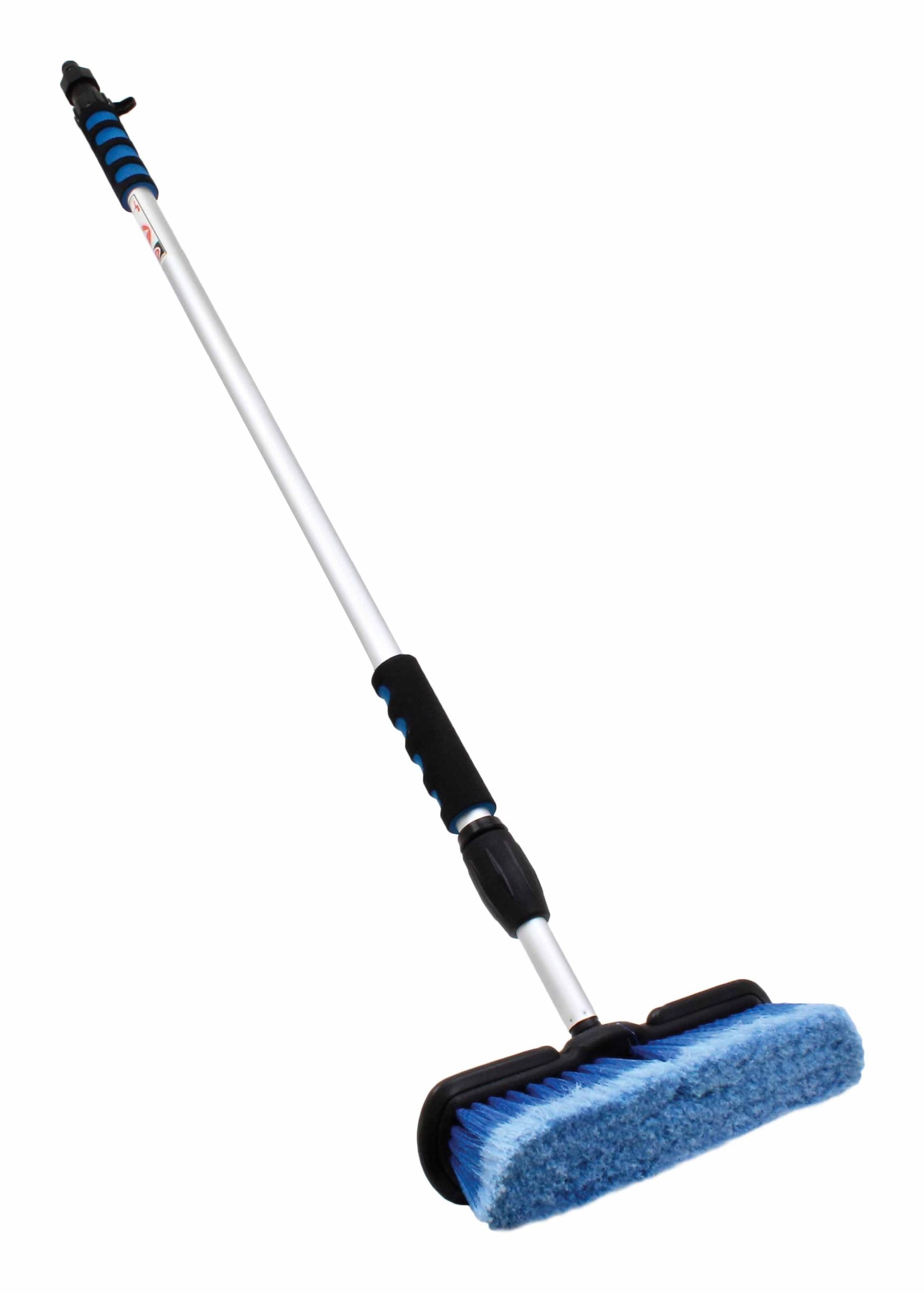 Set di spazzole pulizia telescopica lavaggio auto, spazzola, spugna, auto camion camper moto, accessori, spazzolone, pennello, senza graffi, 250 × 60 mm 1020–1725 mm