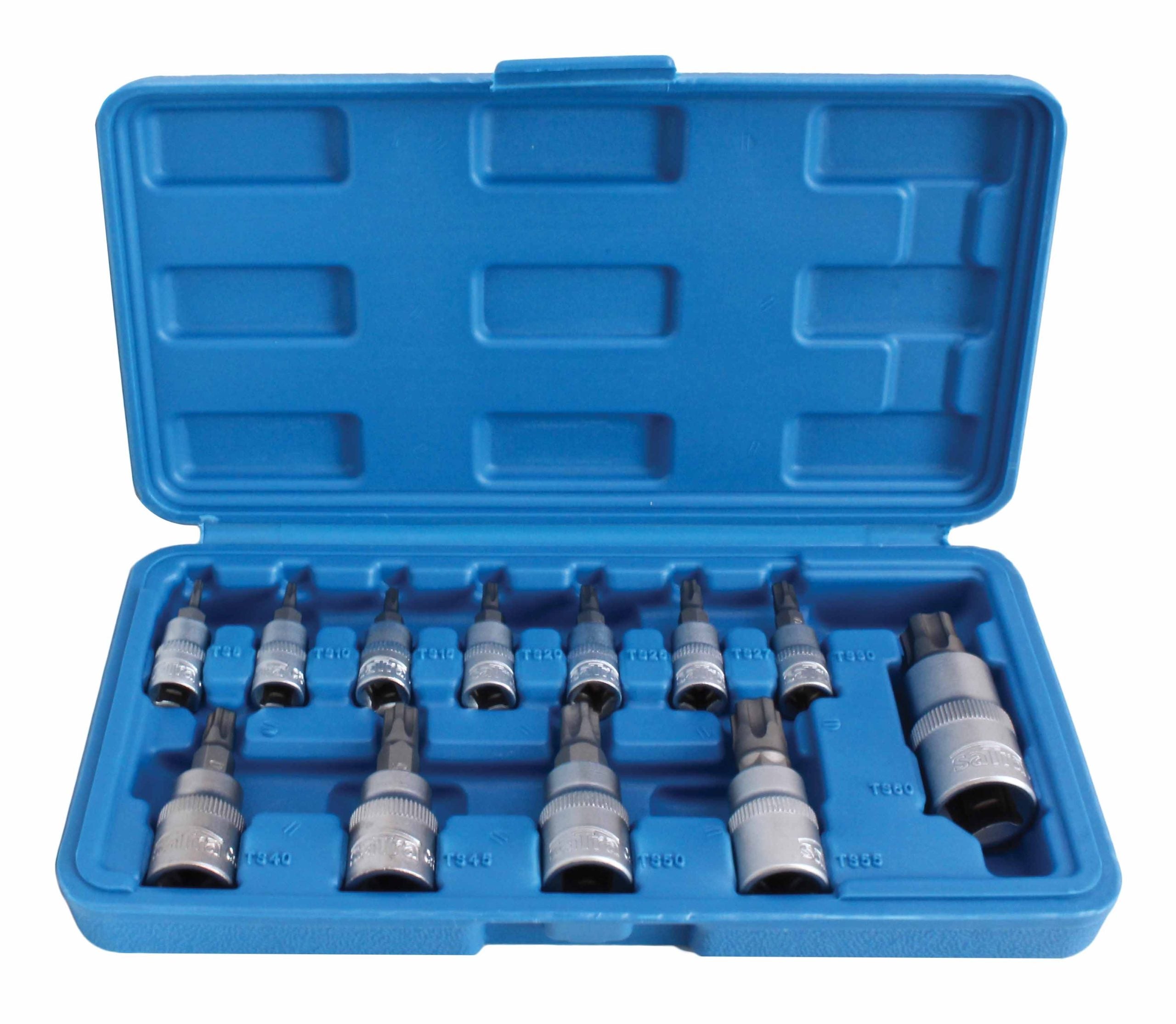 Set di 25 chiavi a bussola Torx TS8–TS60, inserti per chiave a bussole con punta, cassetta attrezzi, Gebo Tools