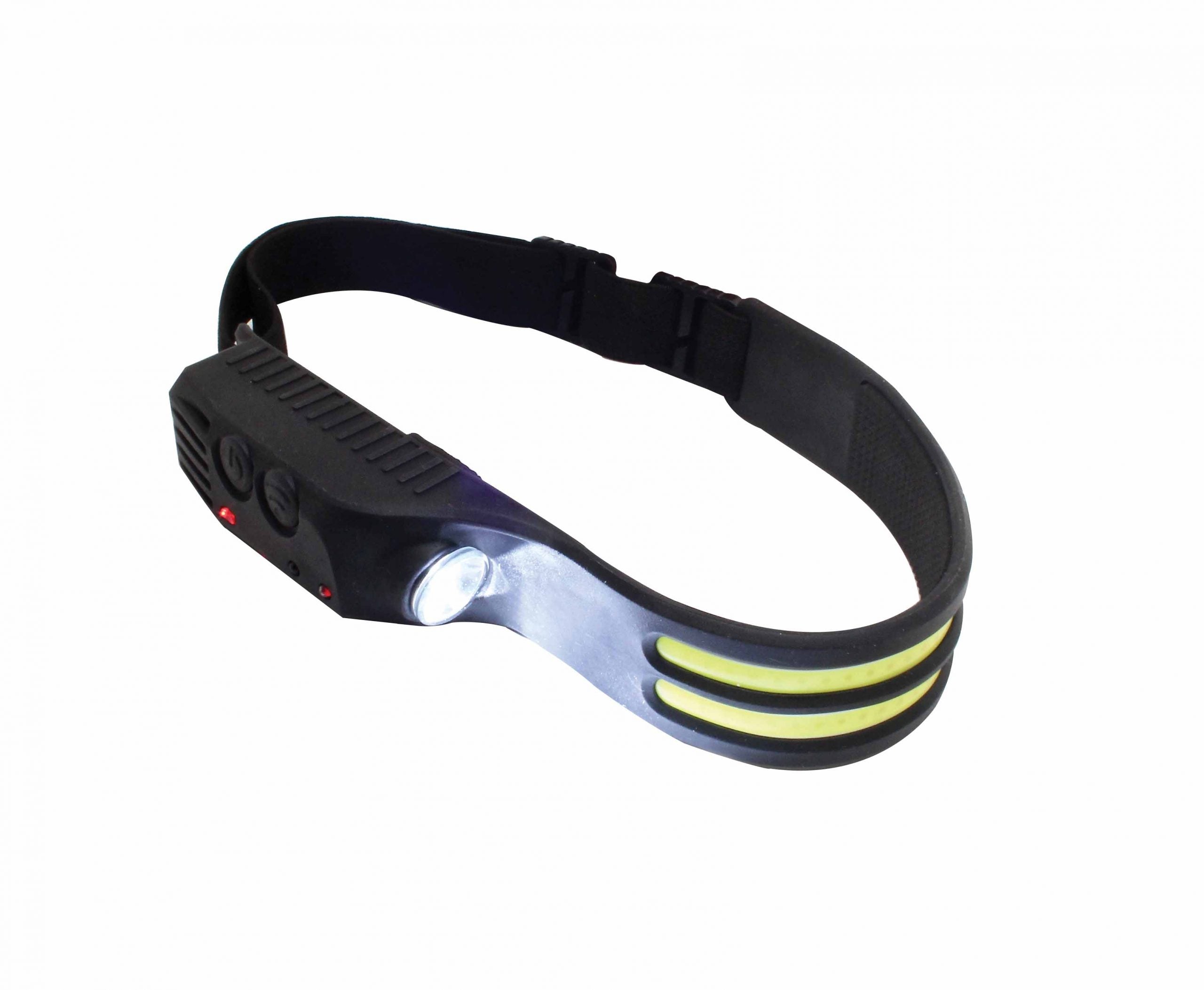 Torcia lampada frontale ricaricabile a LED COB 3-5w 350 lm, con sensore di movimento Satra