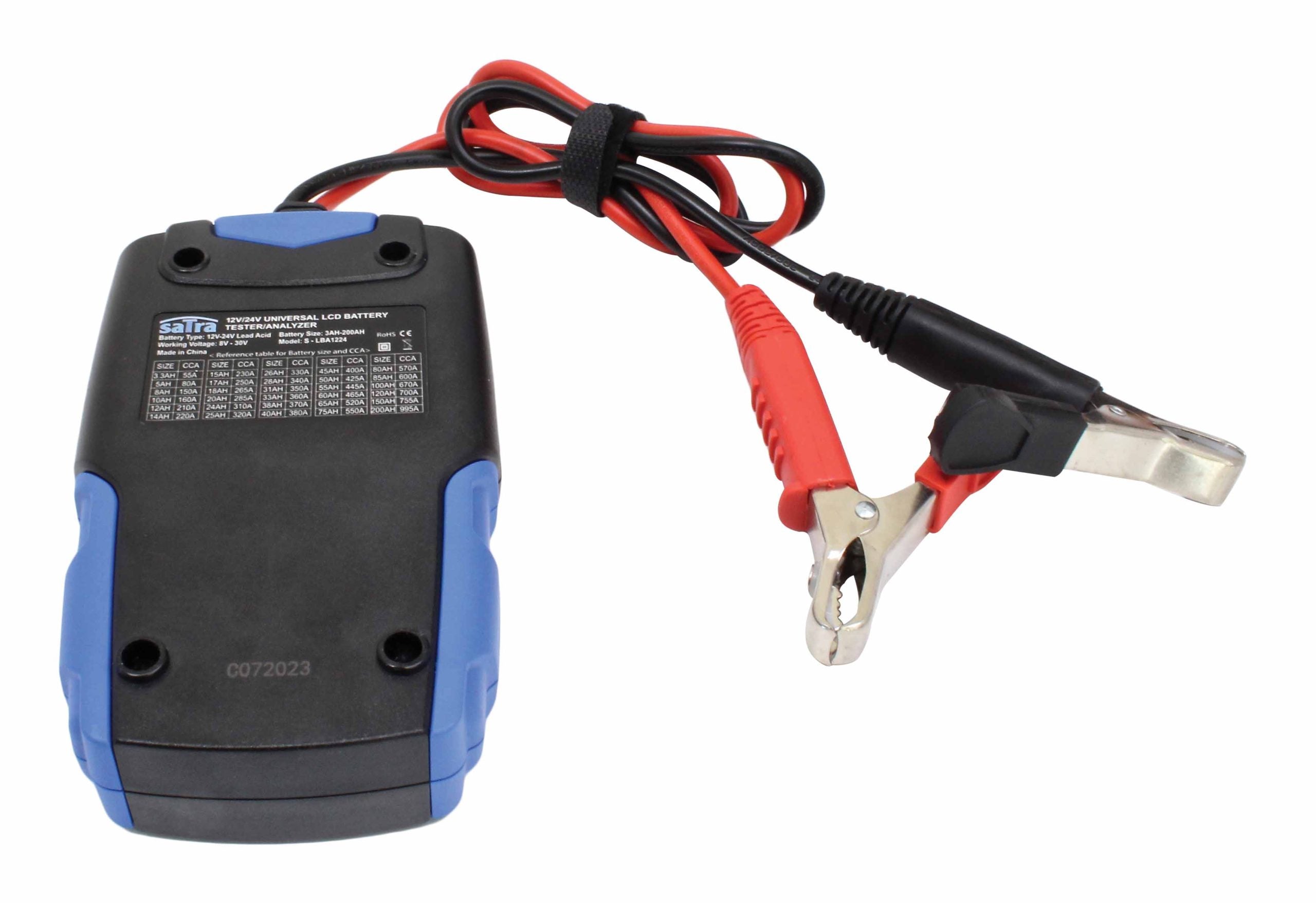 Tester batteria auto 12v/24v ,con display LCD,strumento diagnostico per veicoli
