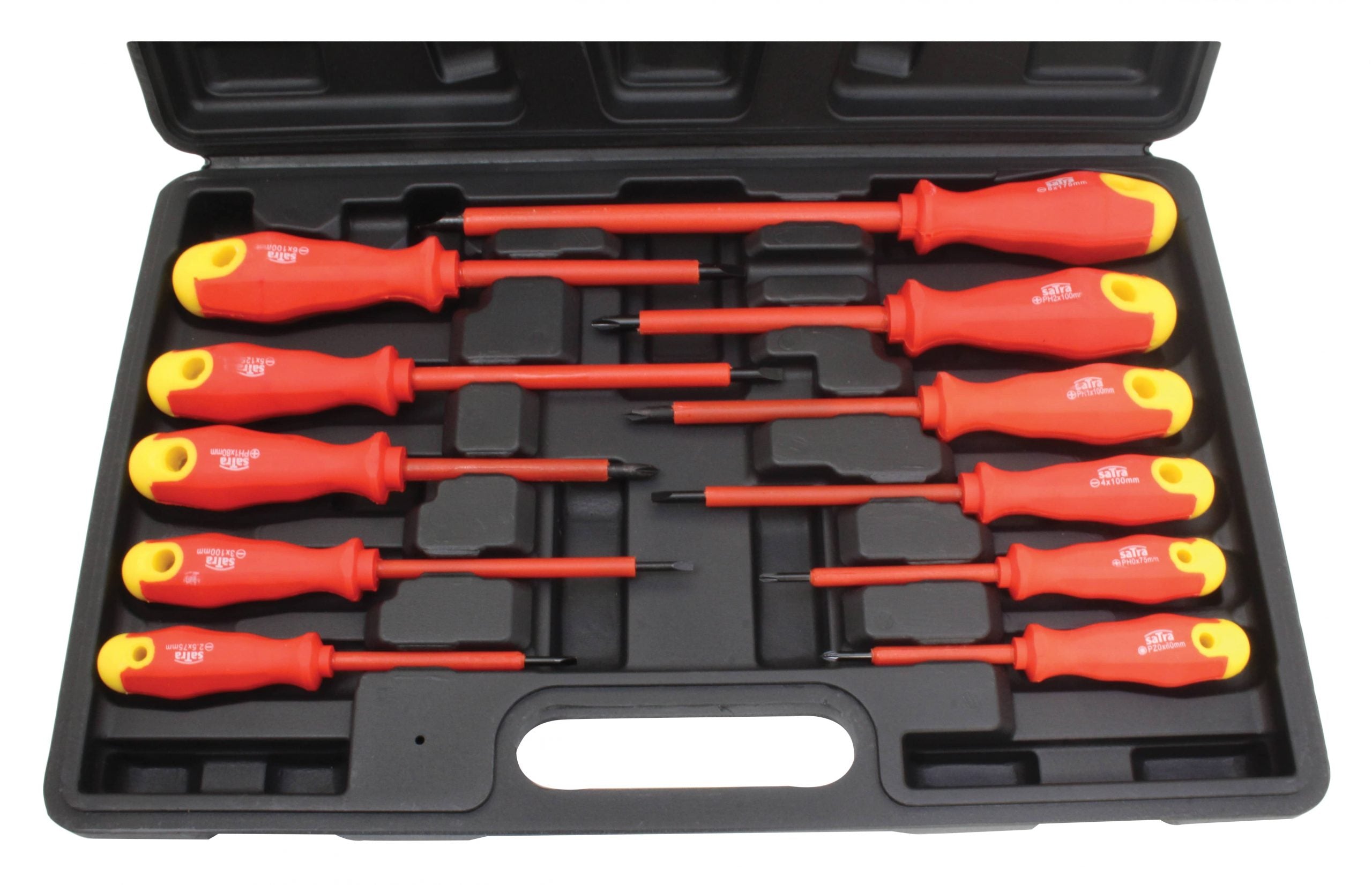 Cacciavite elettricista, set di cacciaviti e pinze isolati elettricista, magnetiche, giravite cacciavite isolato in acciaio Cr-V, 11 pezzi