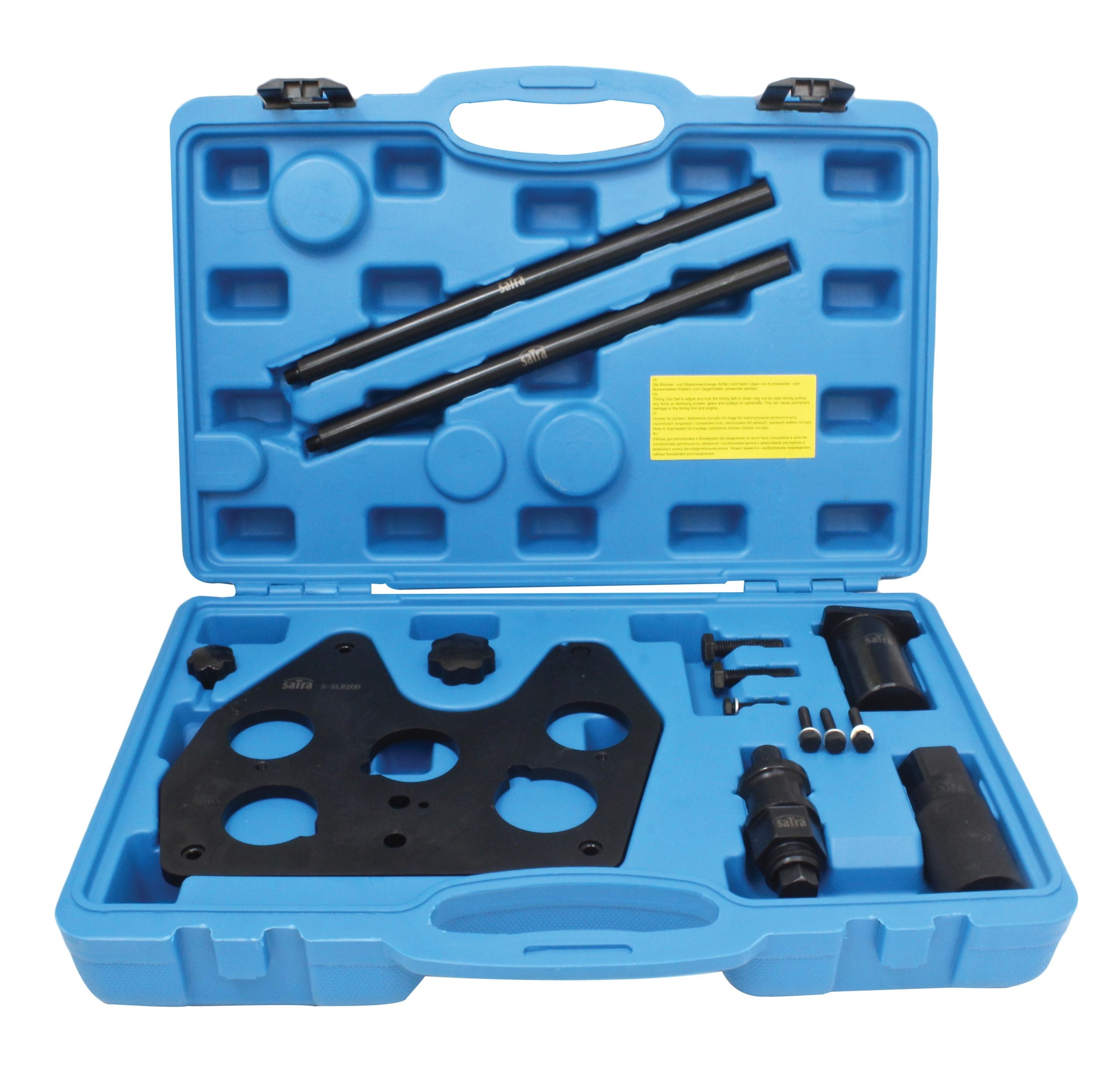 Kit utensili-attrezzi di blocco-bloccaggio e regolazione albero di bilanciamento motore Jaguar Land Rover 2.0 diesel