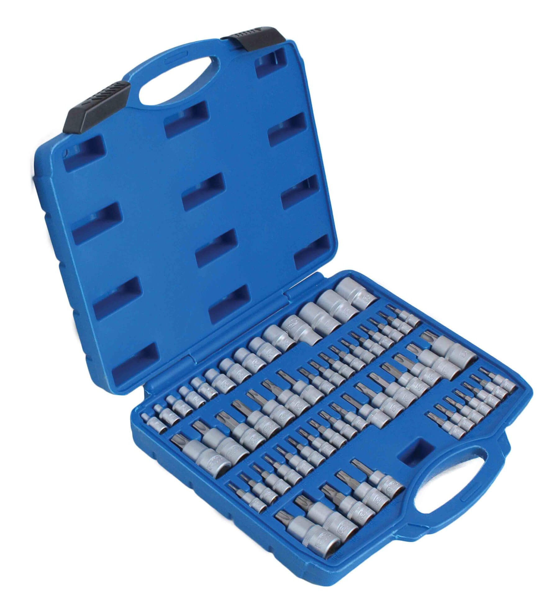 Set di 60 punte Torx Plus, profilo E-Torx, 1/4" 3/8" 1/2"