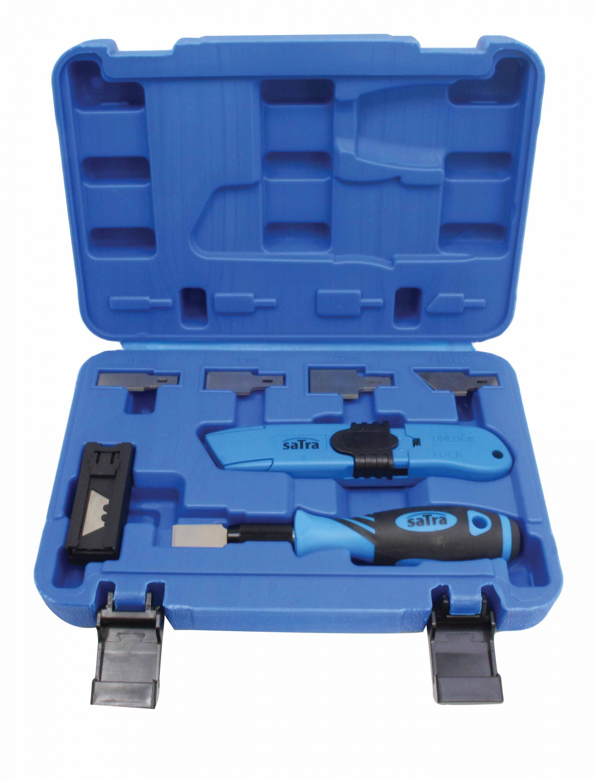 Set raschietto + taglierina, 30 pz., con lame, Satra