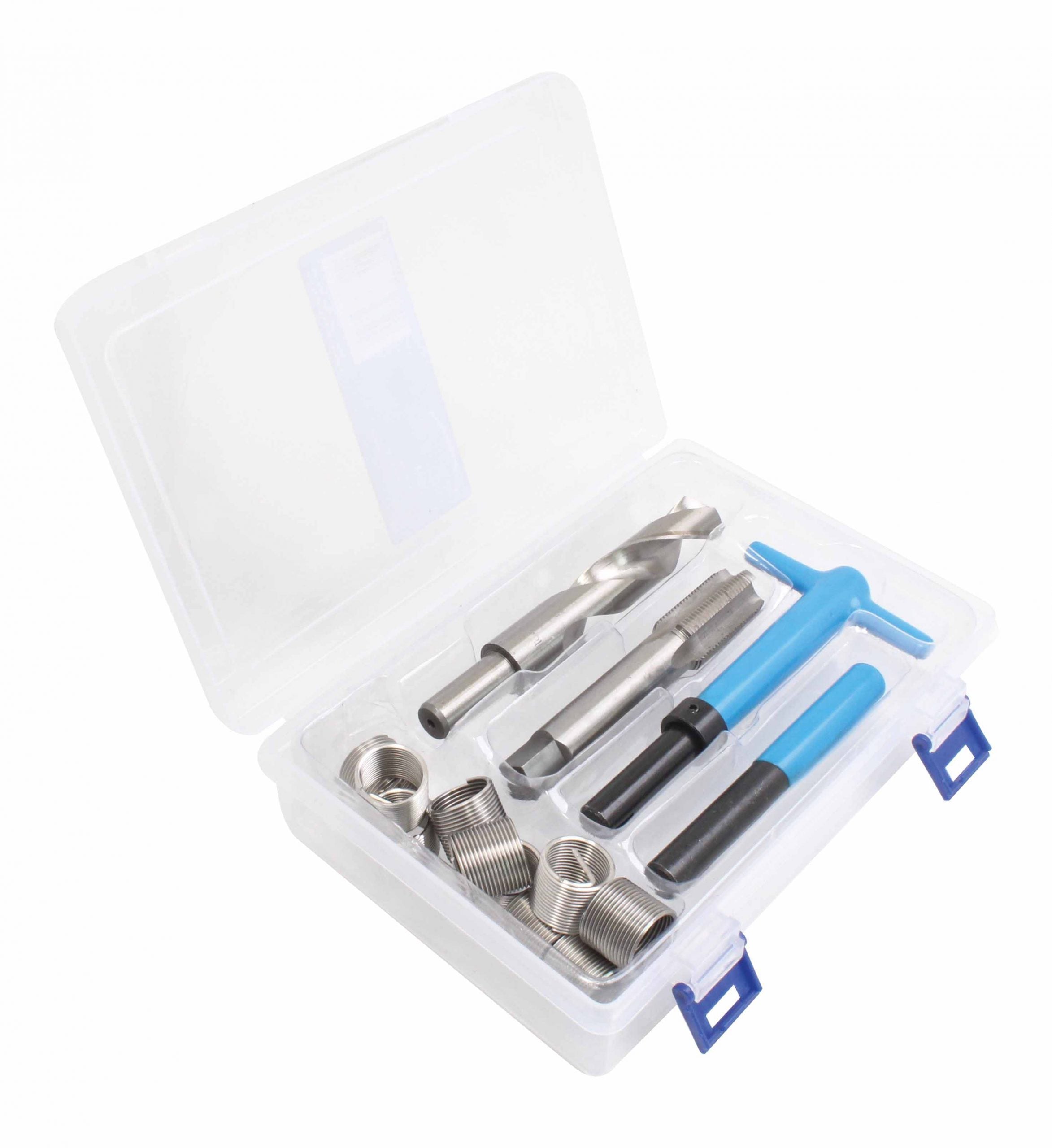Kit di riparazione filettatura M18 x 1.5, helicoil ripristino strumenti di riparazione filo, kit inserto filo compatibile set di utensili manuali per riparazione auto. kit di riparazione per filetti